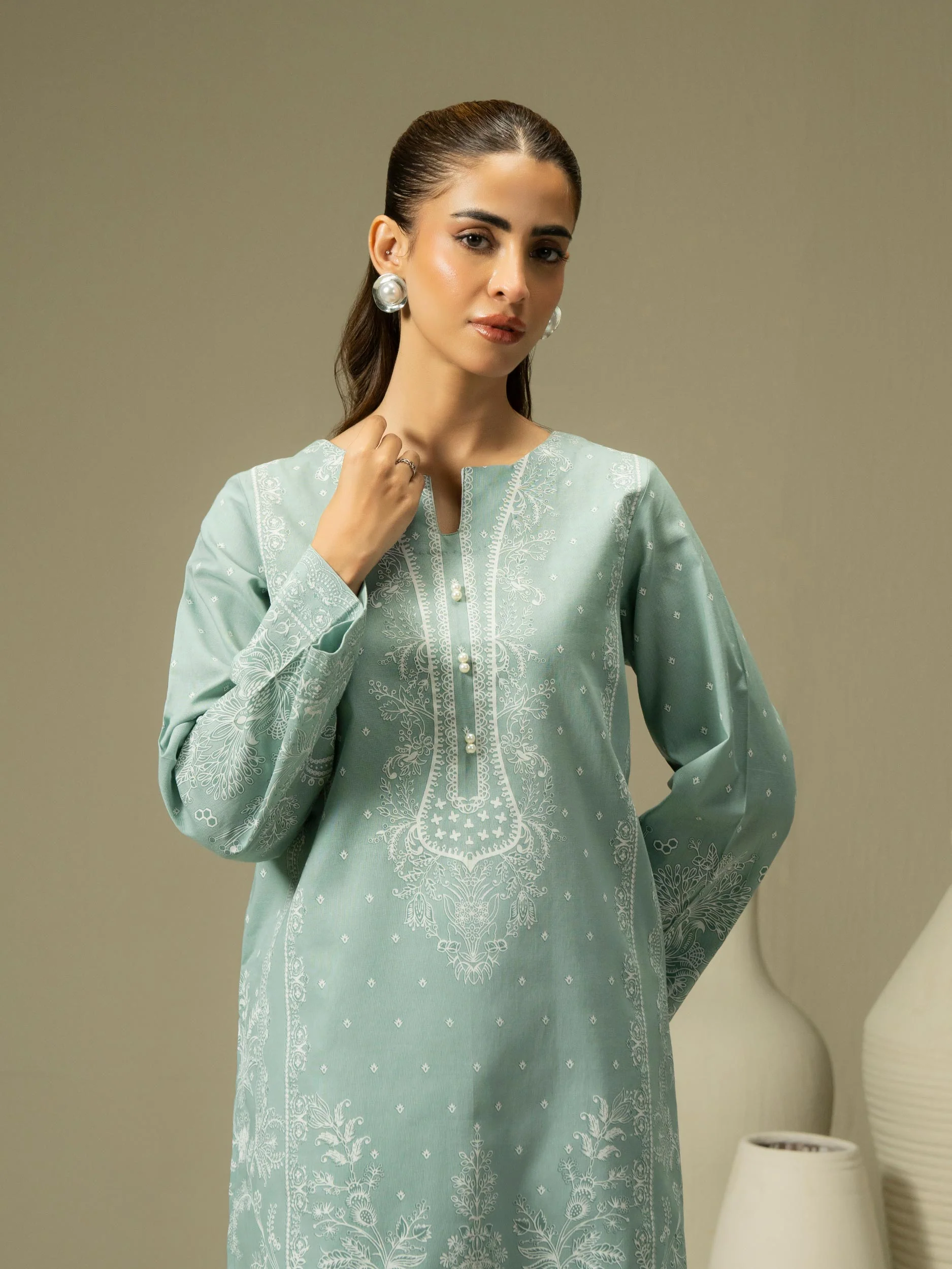 Khaddar Shirt-Printed (Pret) - Image 3
