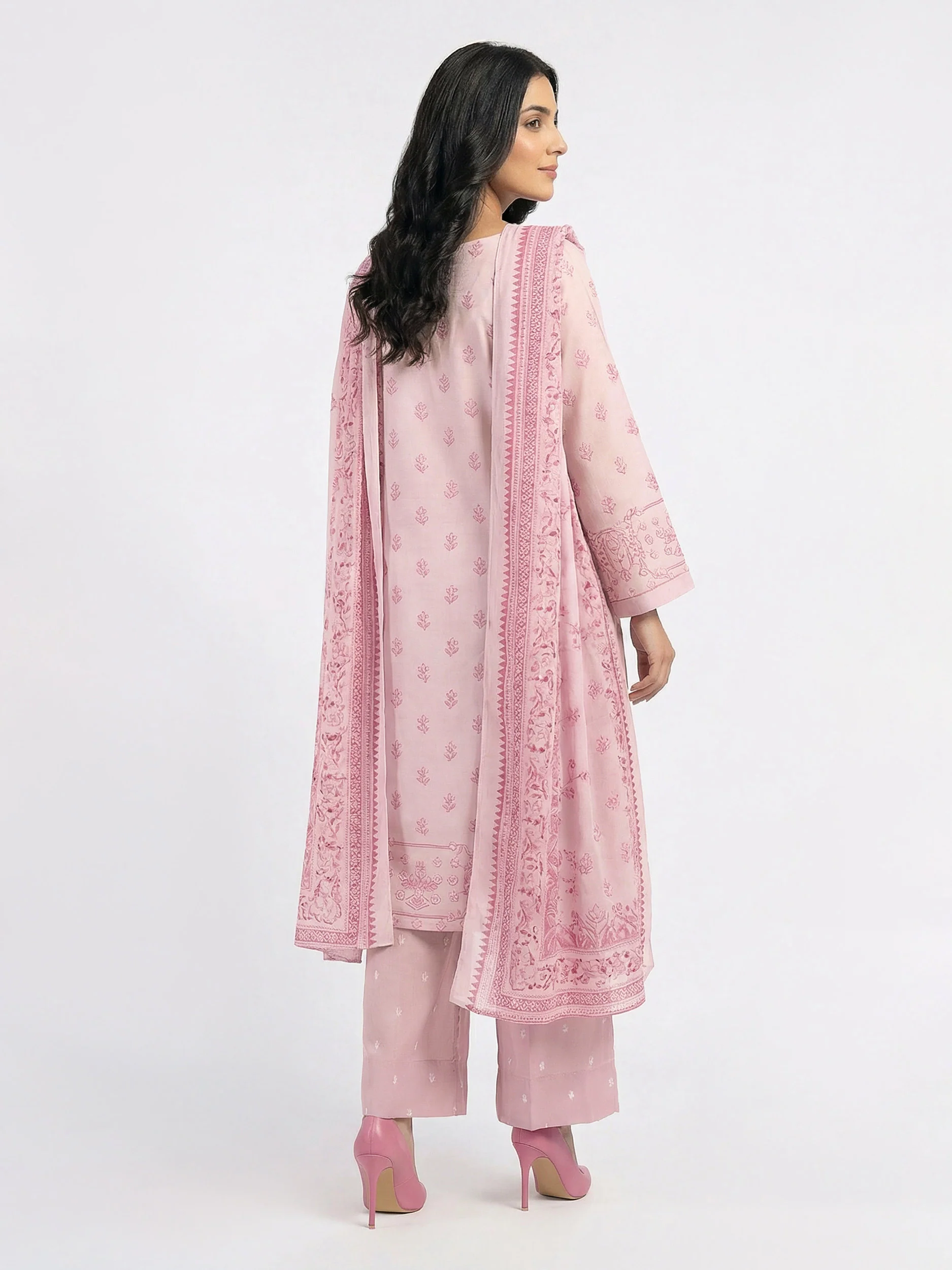 3 Piece Silk Suit (Pret) - Image 2