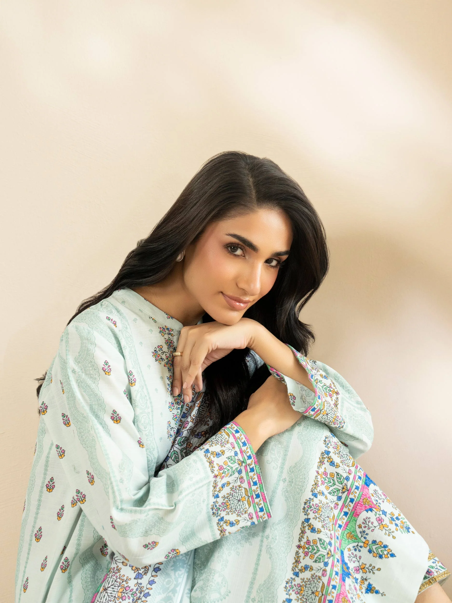3-Piece Slub Khaddar Suit (Pret) - Image 6