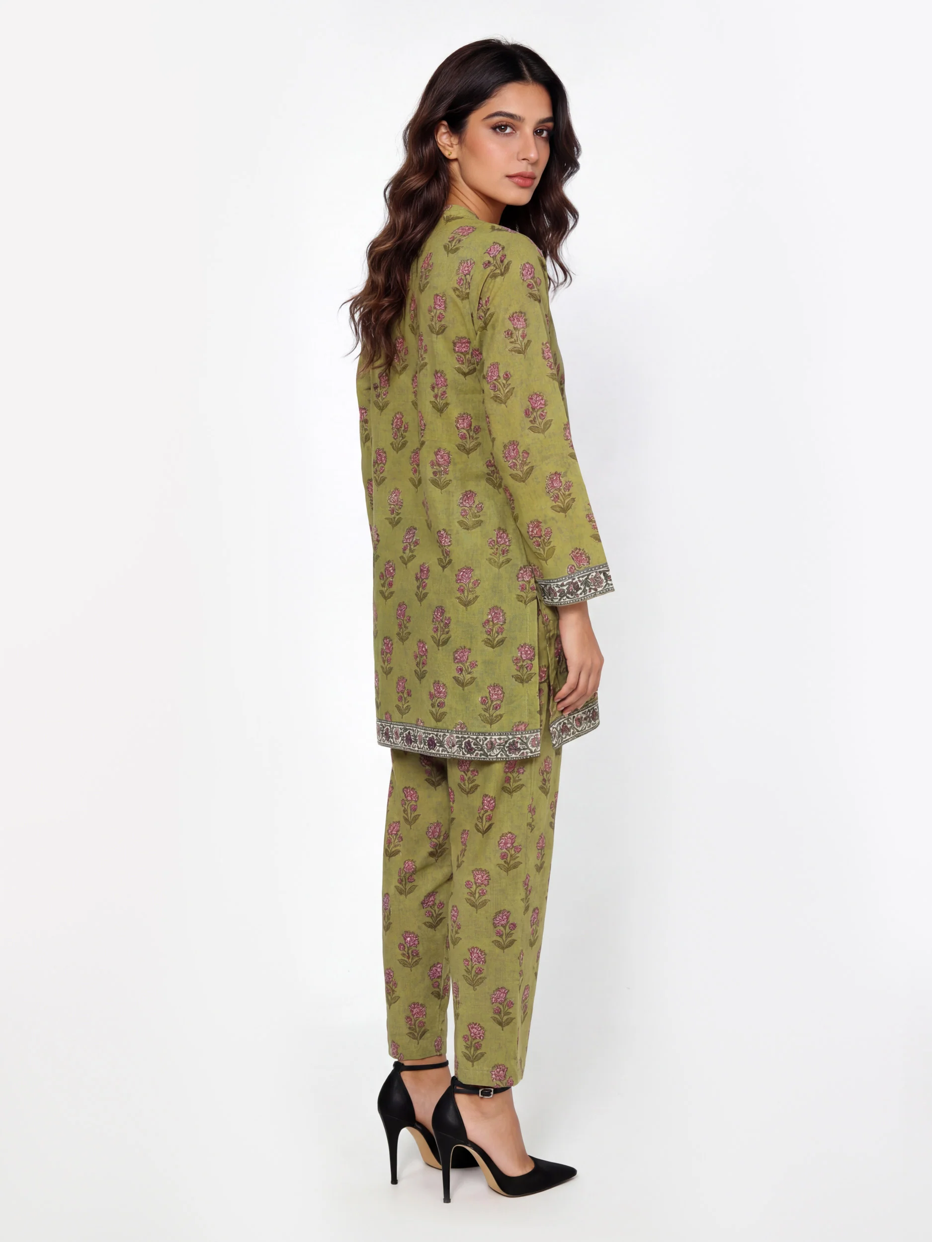 2 Piece Khaddar Suit (Pret) - Image 2
