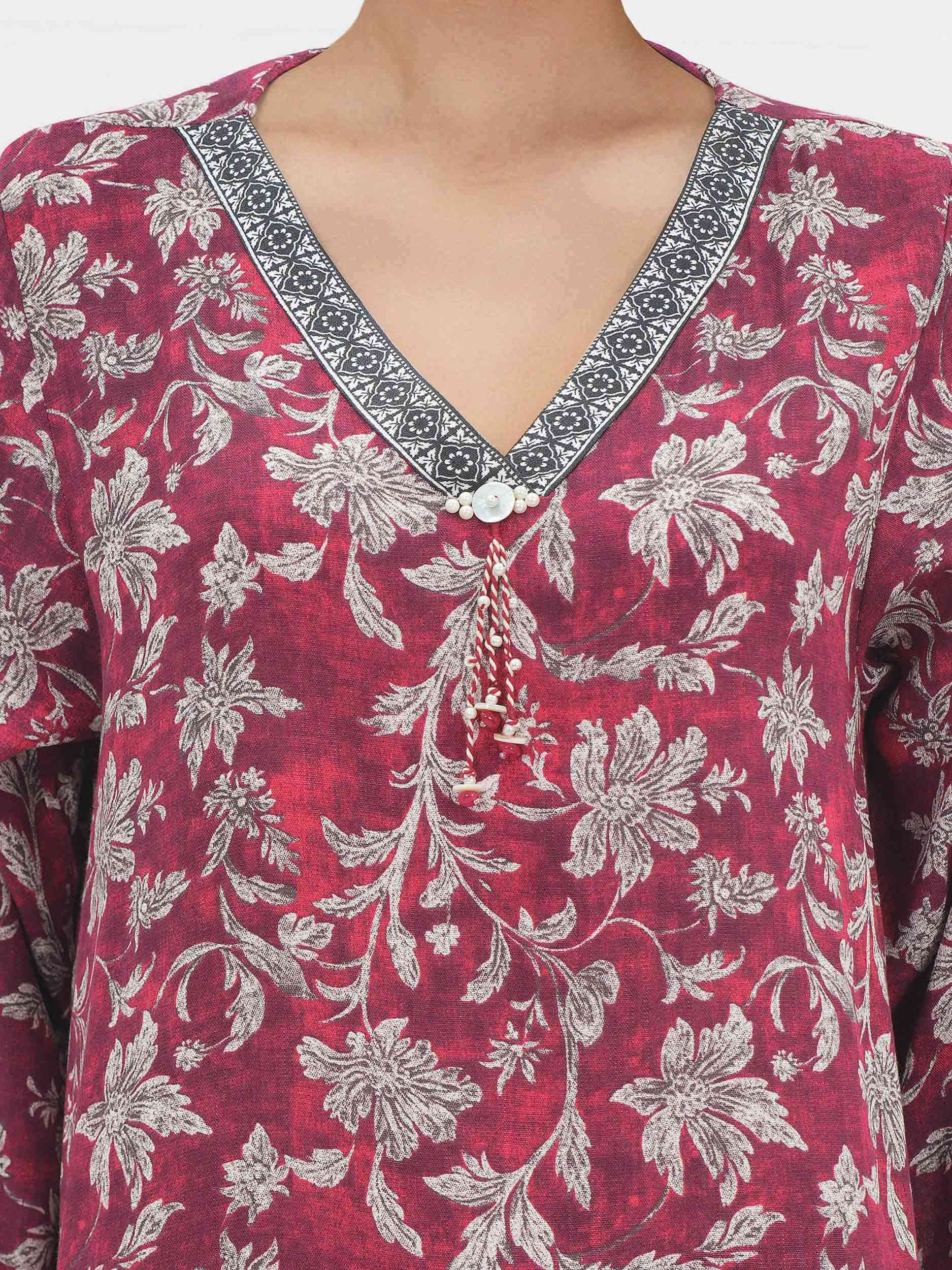 2 Piece Viscose Slub Suit (Pret) - Image 4