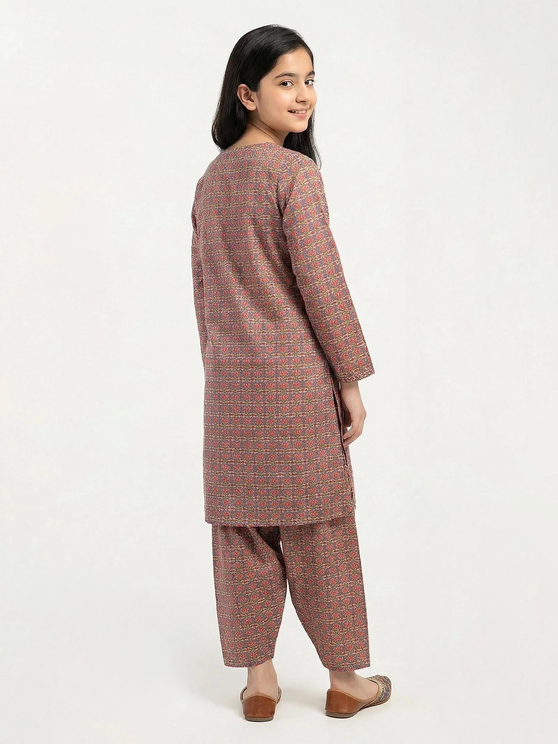 2 Piece Khaddar Suit (Pret) - Image 2