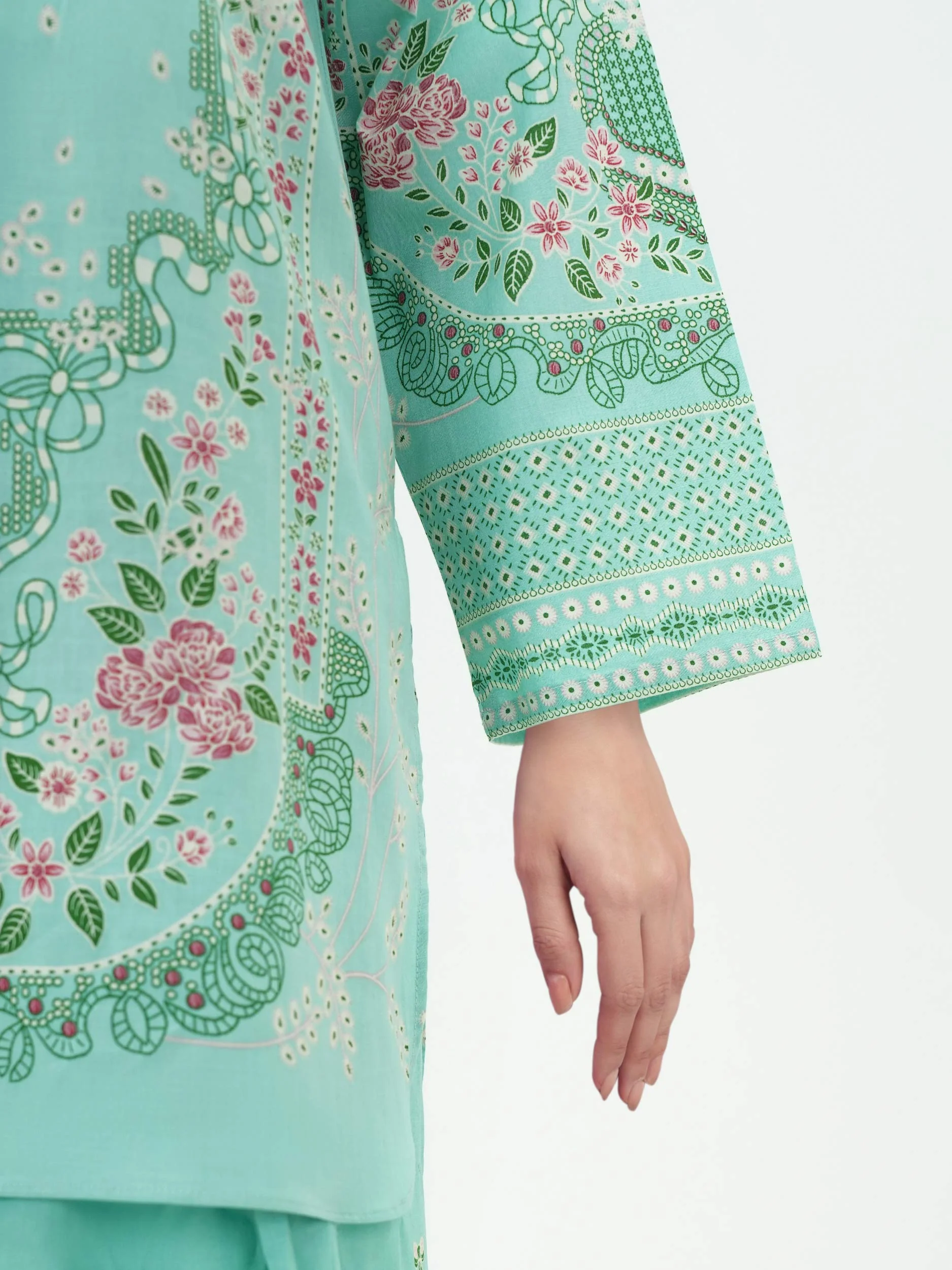 2 Piece Lawn Slub Suit (Pret) - Image 6