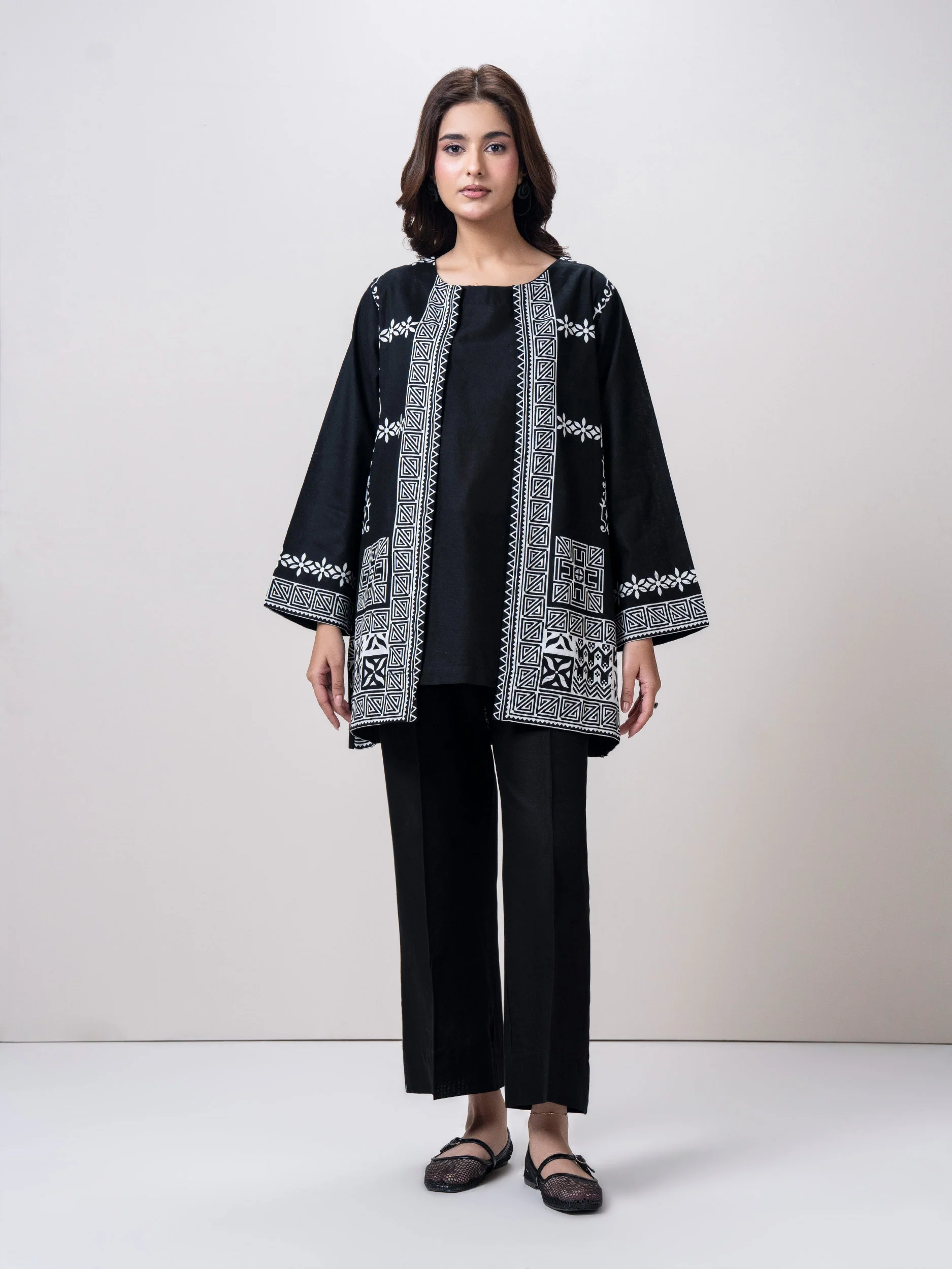 Khaddar Cardigan Co-ord Set - Image 3