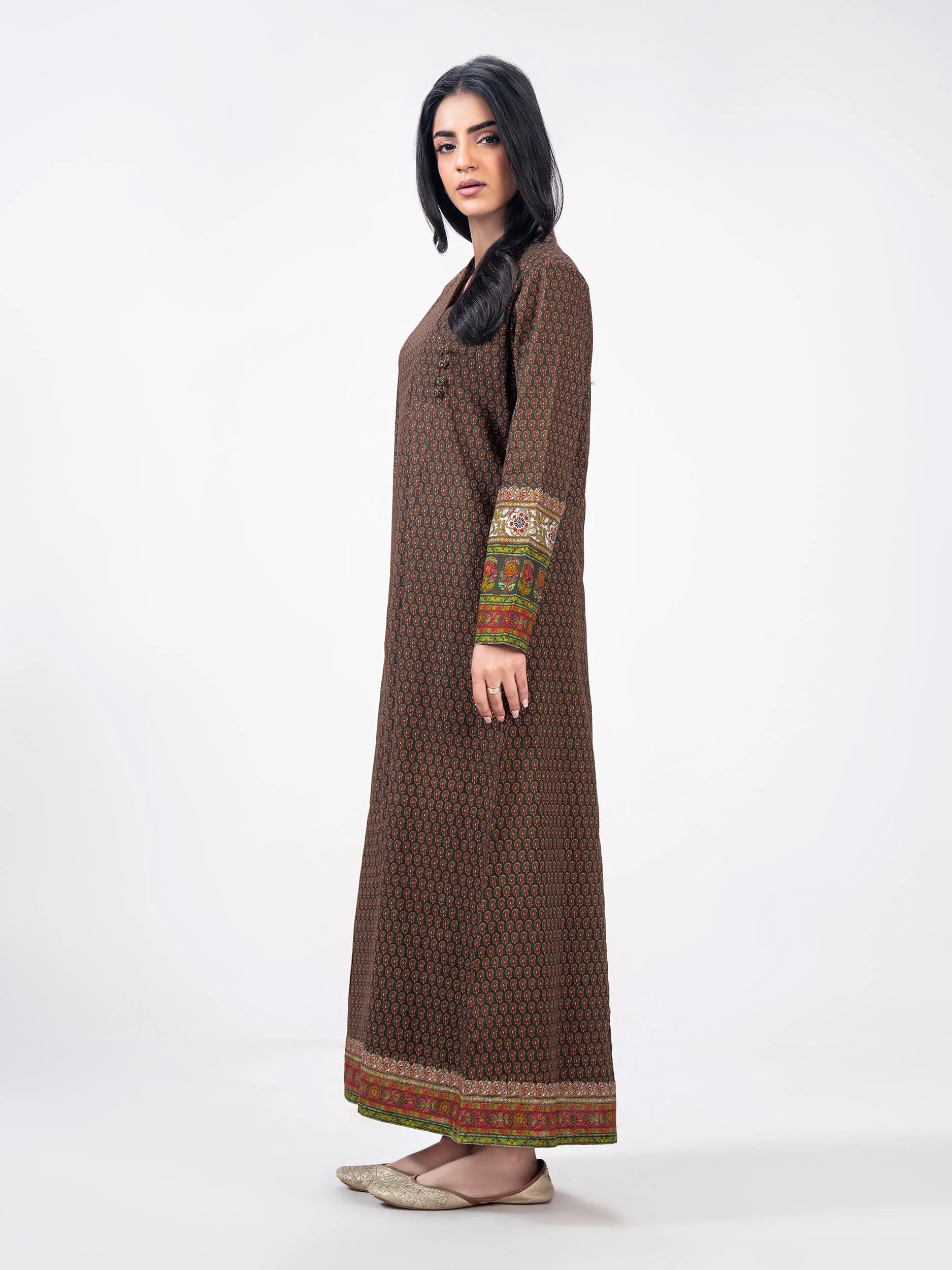 2 Piece Khaddar Suit (Pret) - Image 2