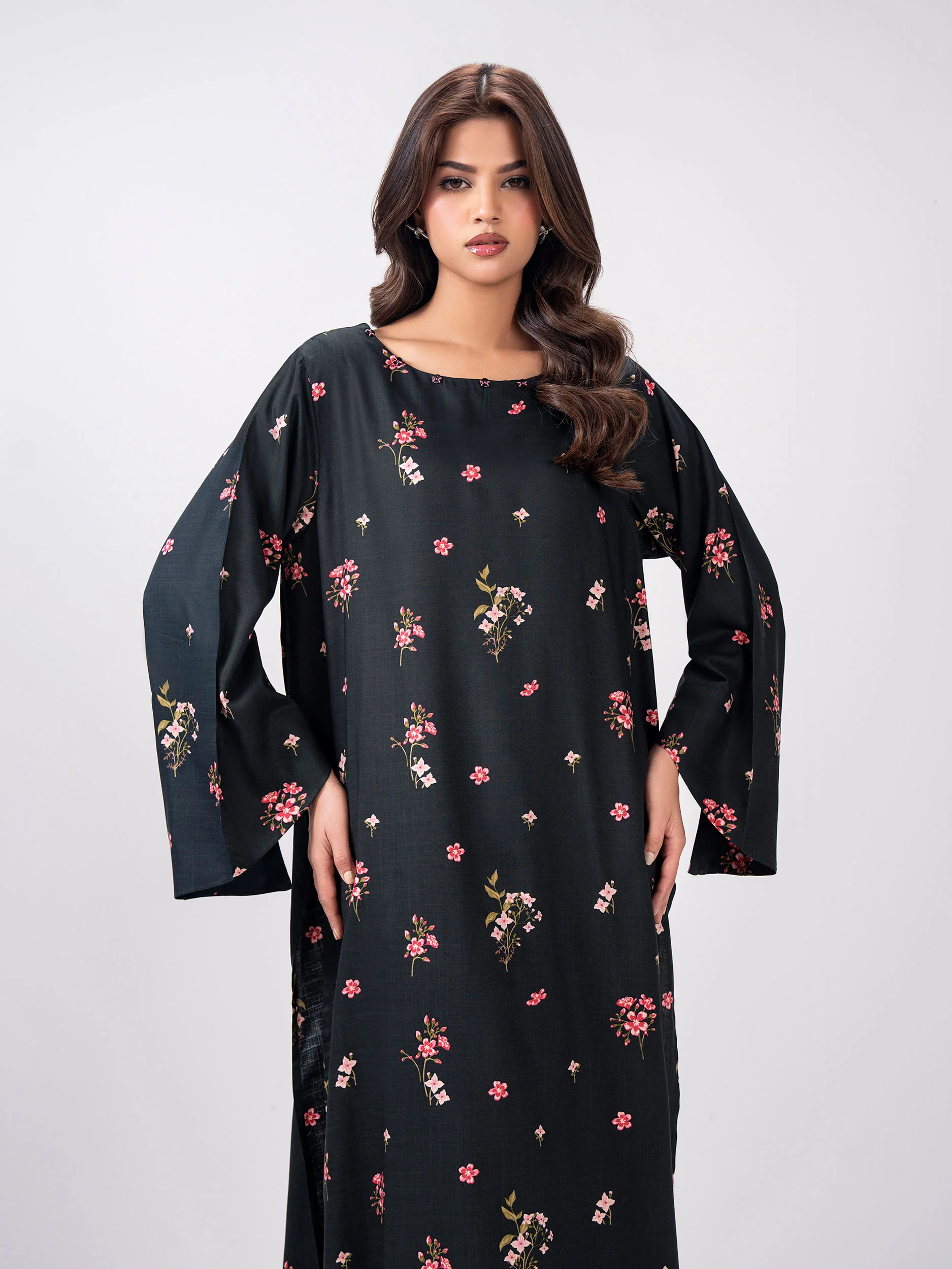 2 Piece Viscose Slub Suit (Pret) - Image 2