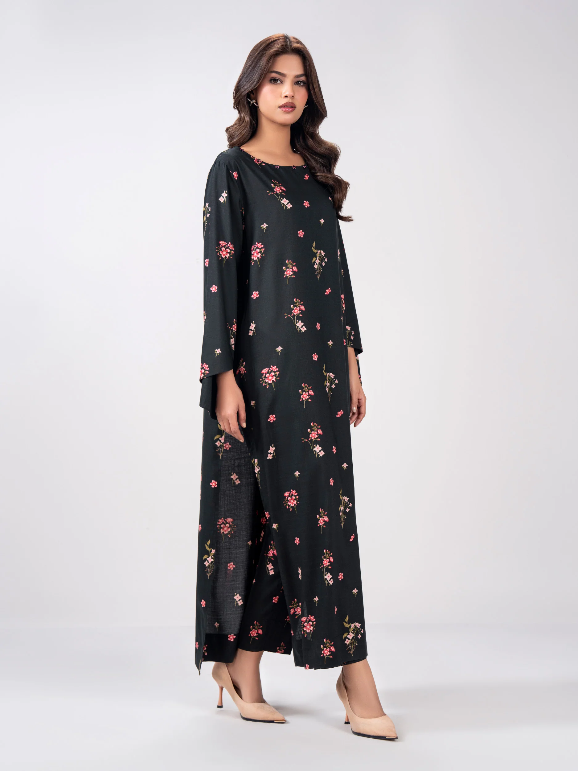 2 Piece Viscose Slub Suit (Pret) - Image 5