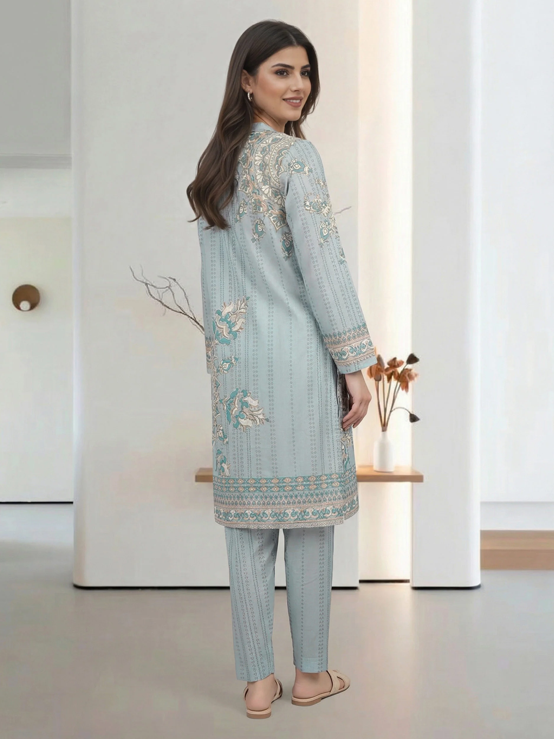 2 Piece Cambric Suit (Pret) - Image 3