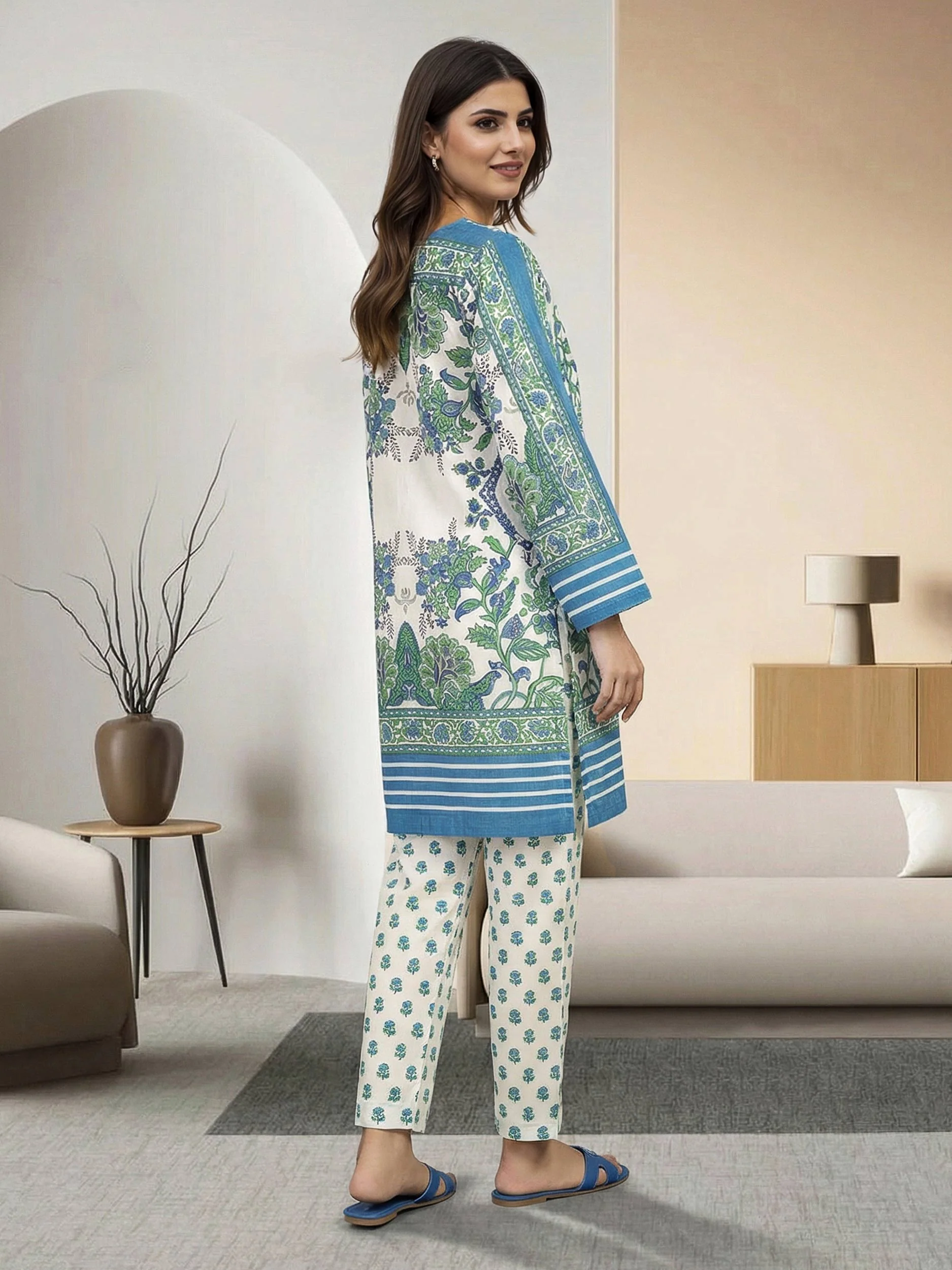 2 Piece Lawn Suit (Pret) - Image 3