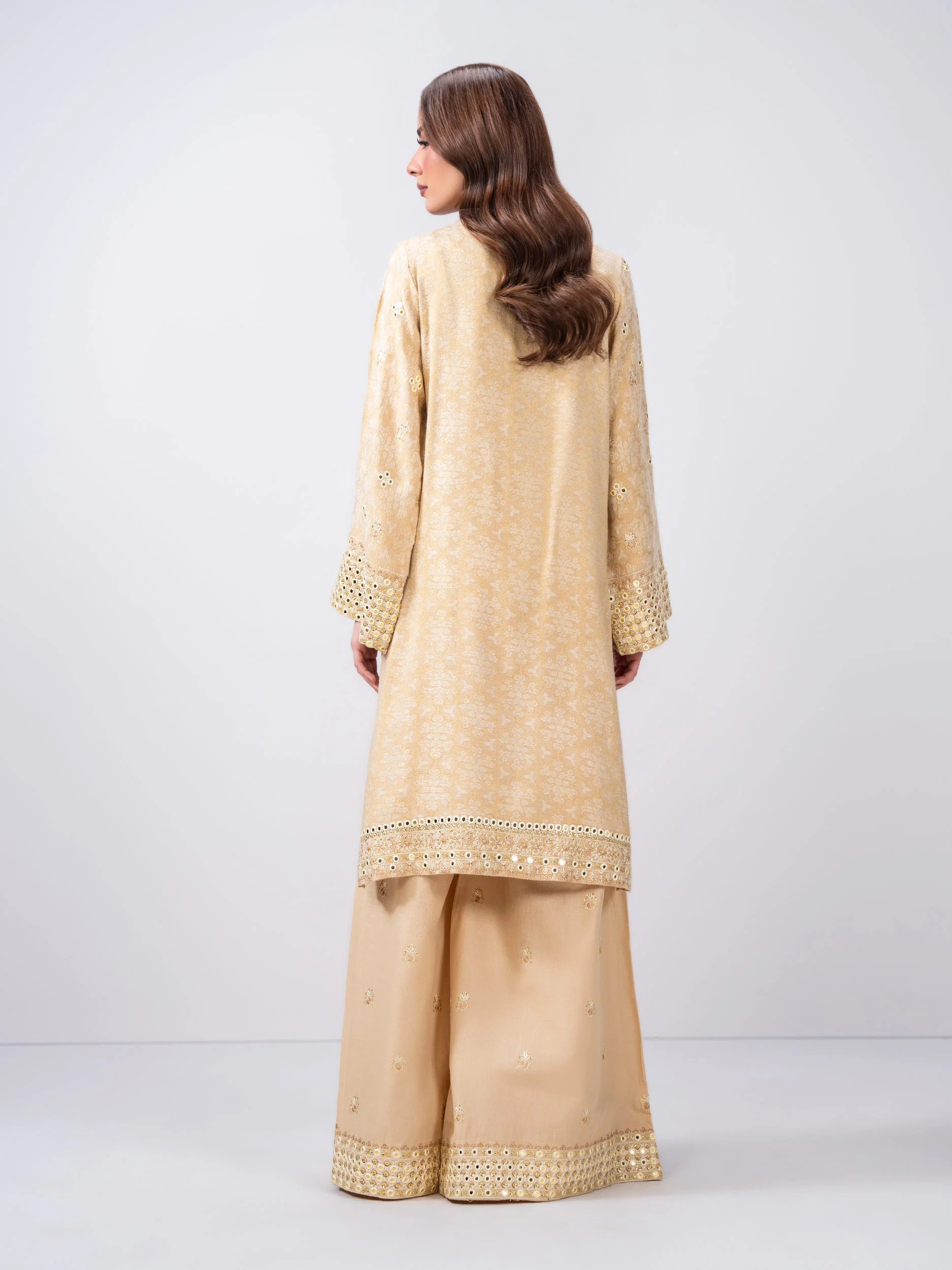 2 Piece Missouri Jacquard Suit- Embroidered (Pret) - Image 3
