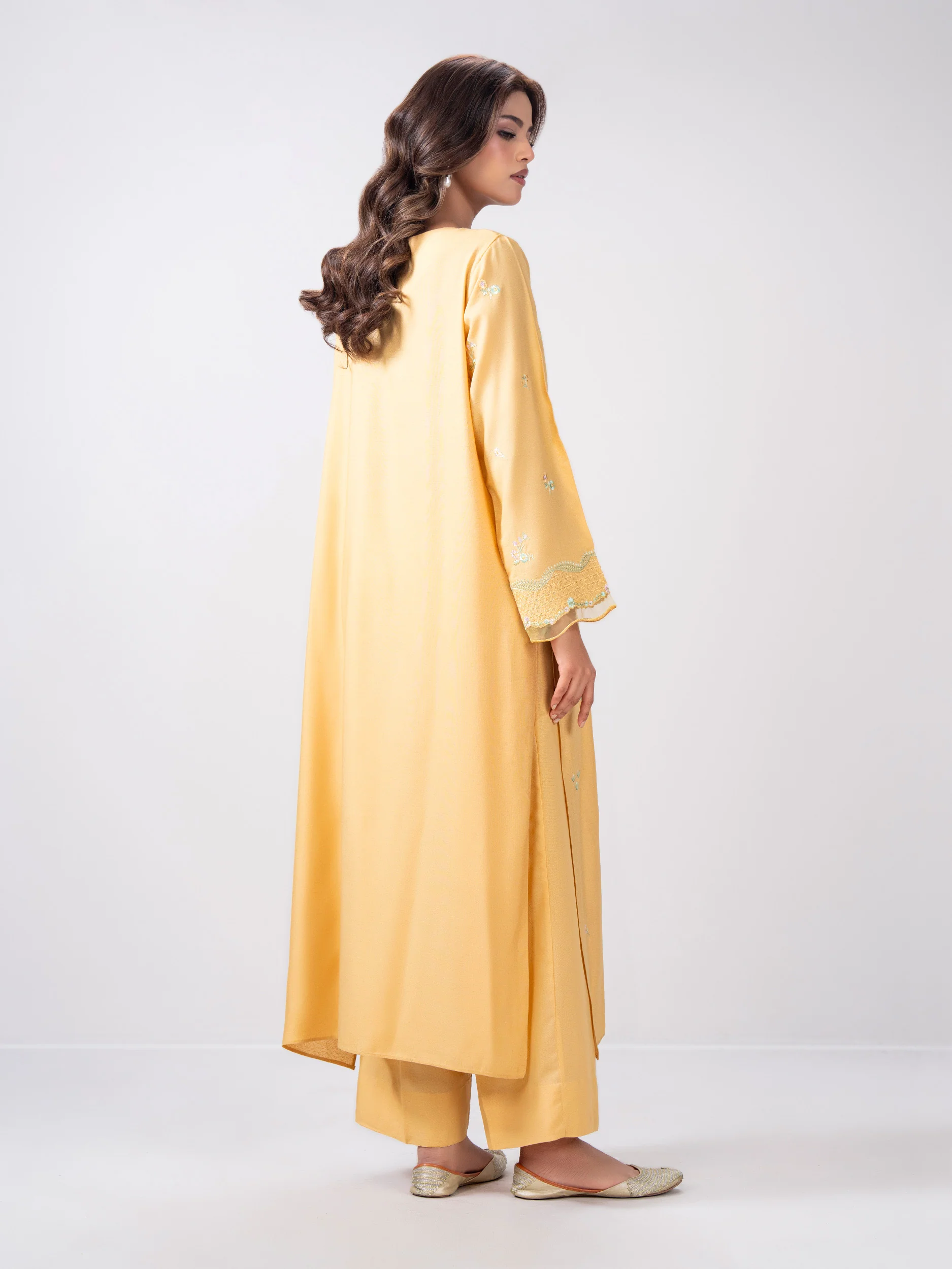 2 Piece Karandi Suit- Embroidered (Pret) - Image 3