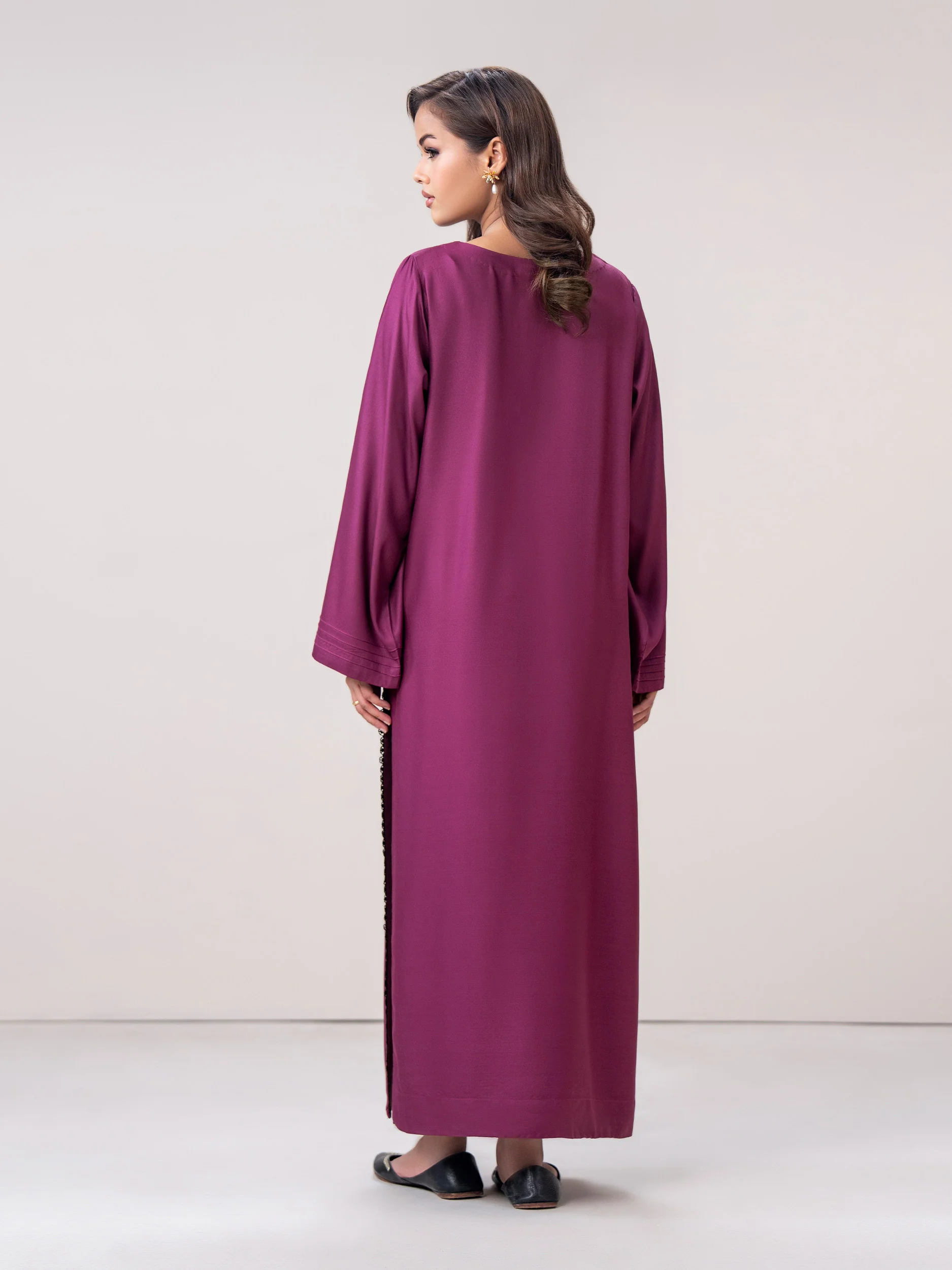 Khaddar Shirt- Embroidered (Pret) - Image 3