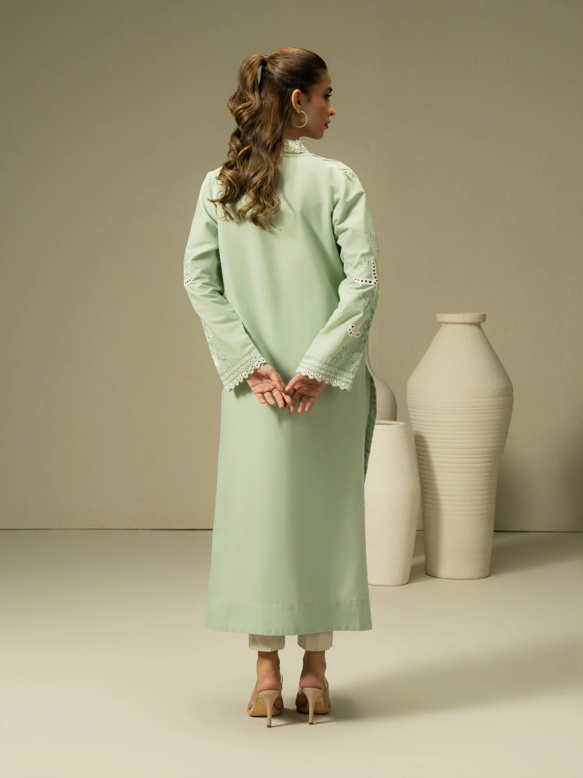 Khaddar Shirt-Embroidered (Pret) - Image 4