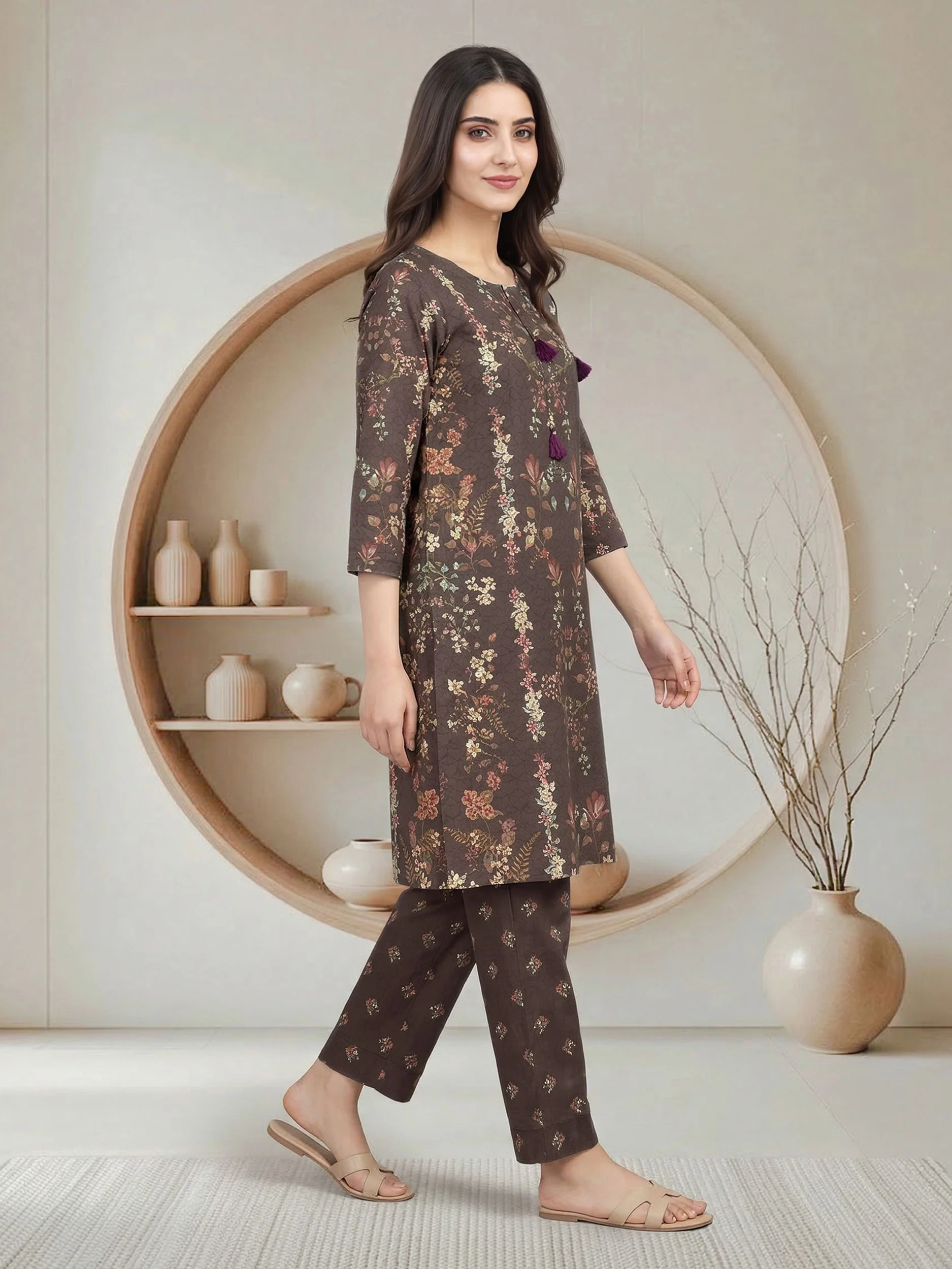 2 Piece Lawn Suit (Pret) - Image 2