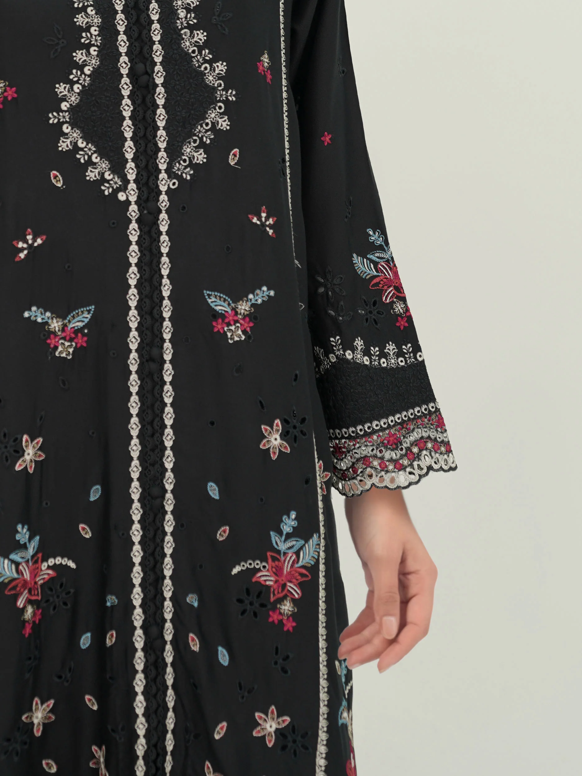 2 Piece Crepe Suit- Embroidered (Pret) - Image 5