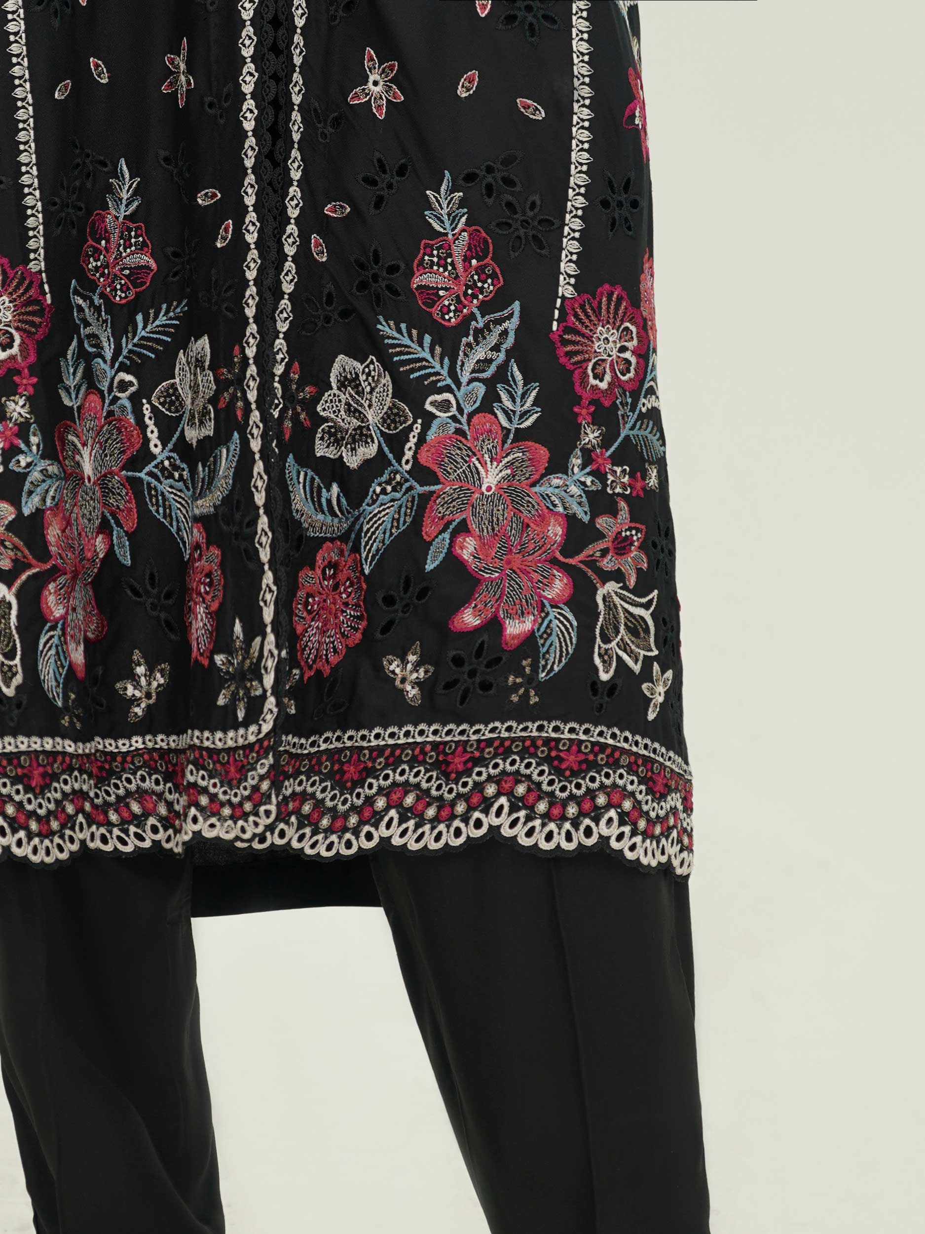 2 Piece Crepe Suit- Embroidered (Pret) - Image 6