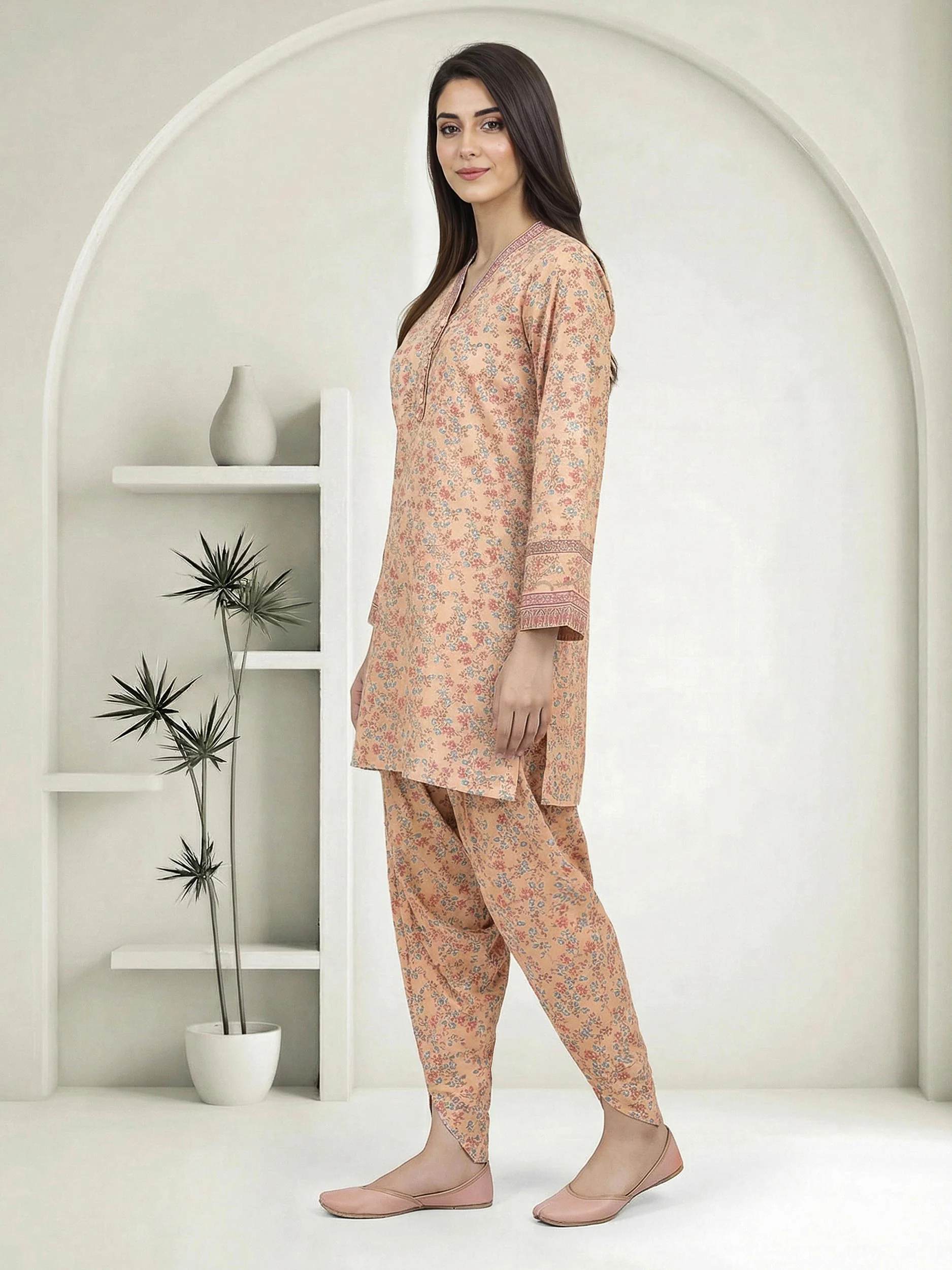 2 Piece Lawn Suit (Pret) - Image 2