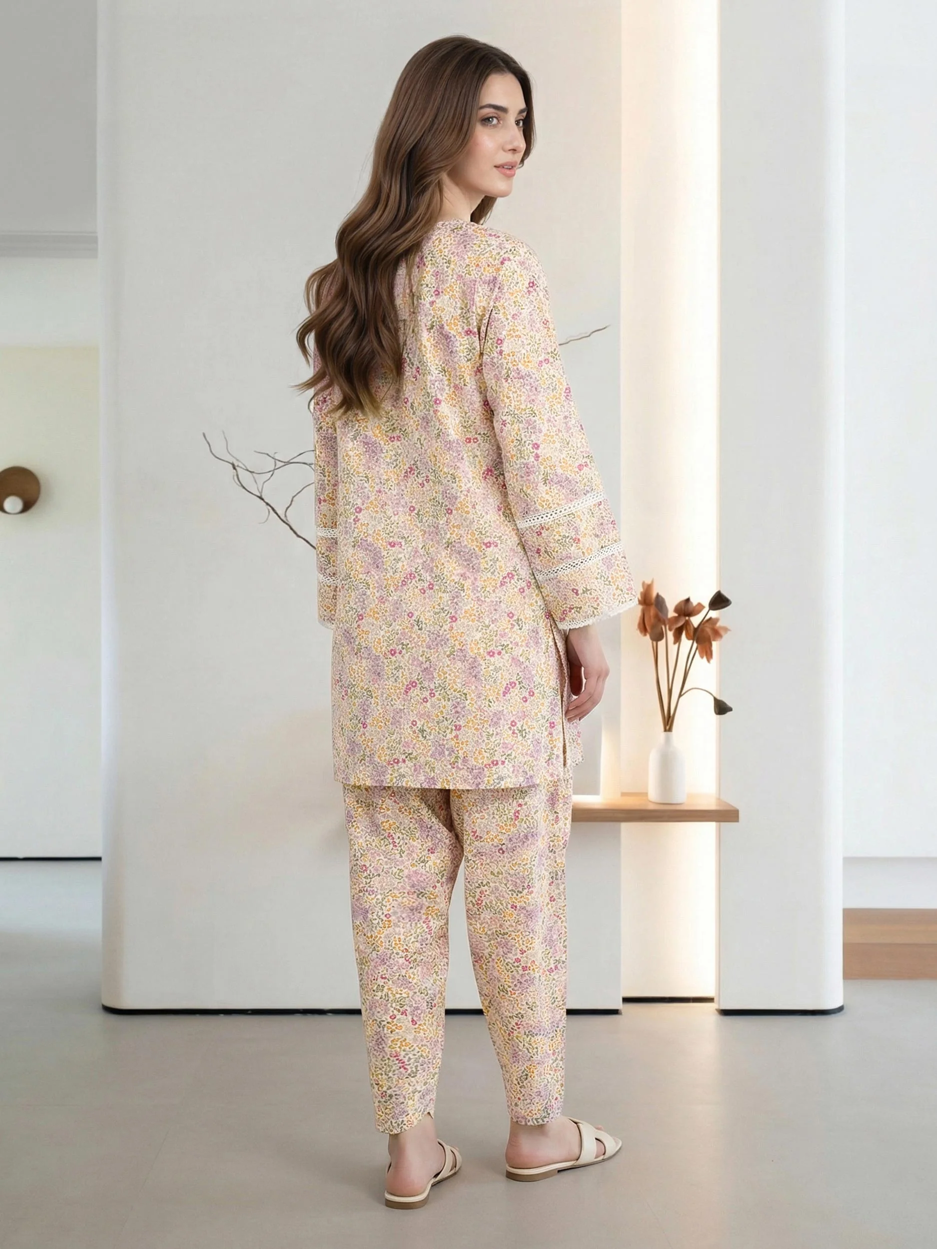 2 Piece Lawn Suit (Pret) - Image 3