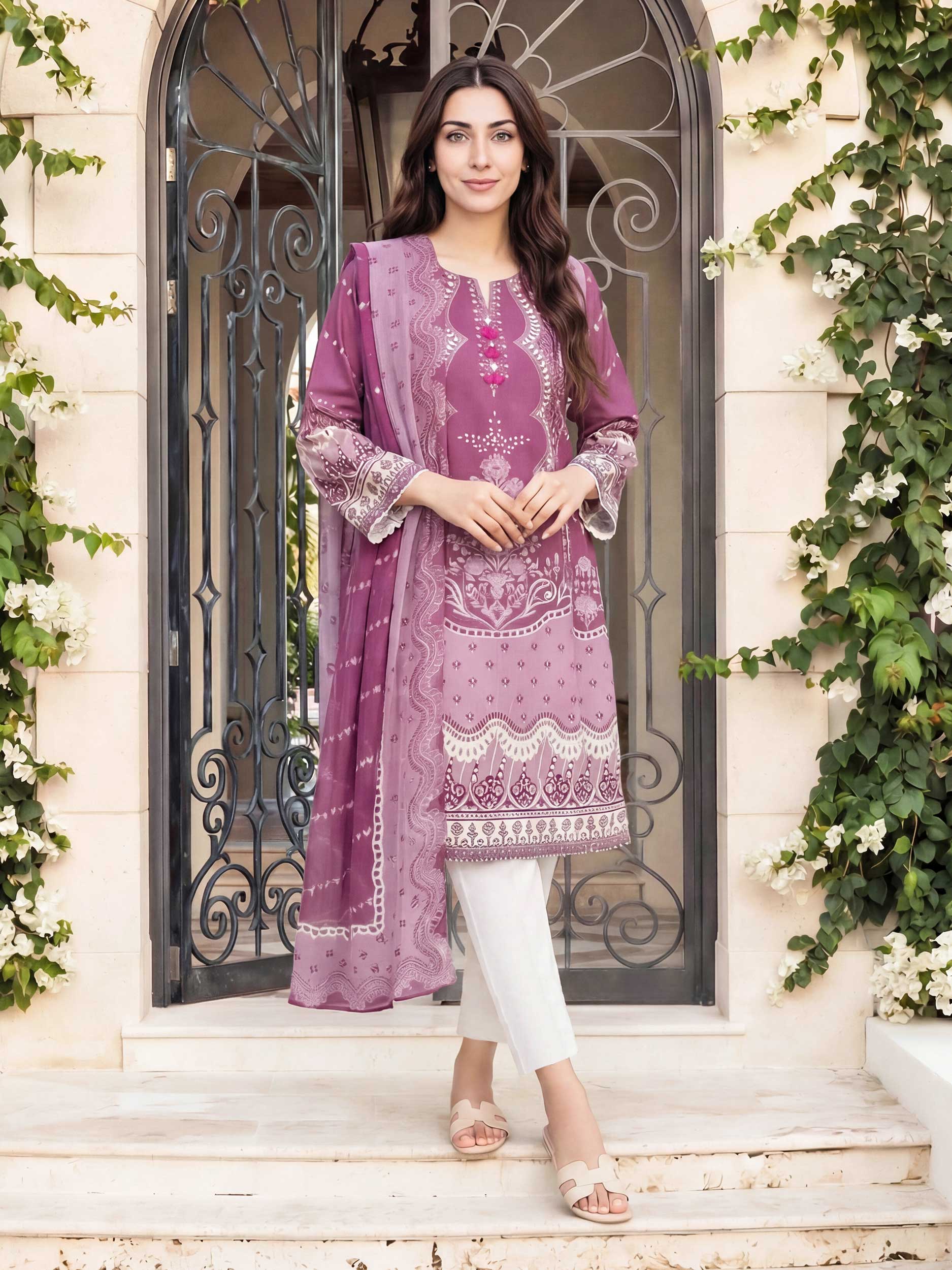 2 Piece Lawn Suit (Pret) - Image 2