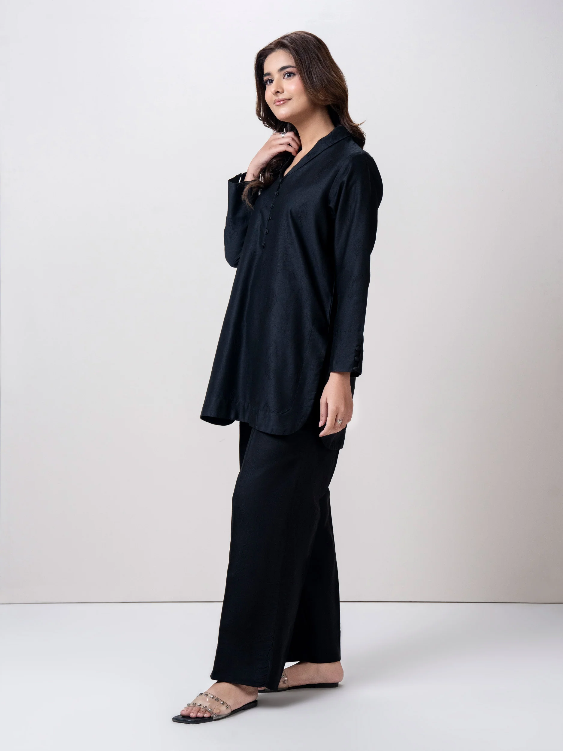 Jacquard Yarn-Dyed Co-ord Set - Image 2