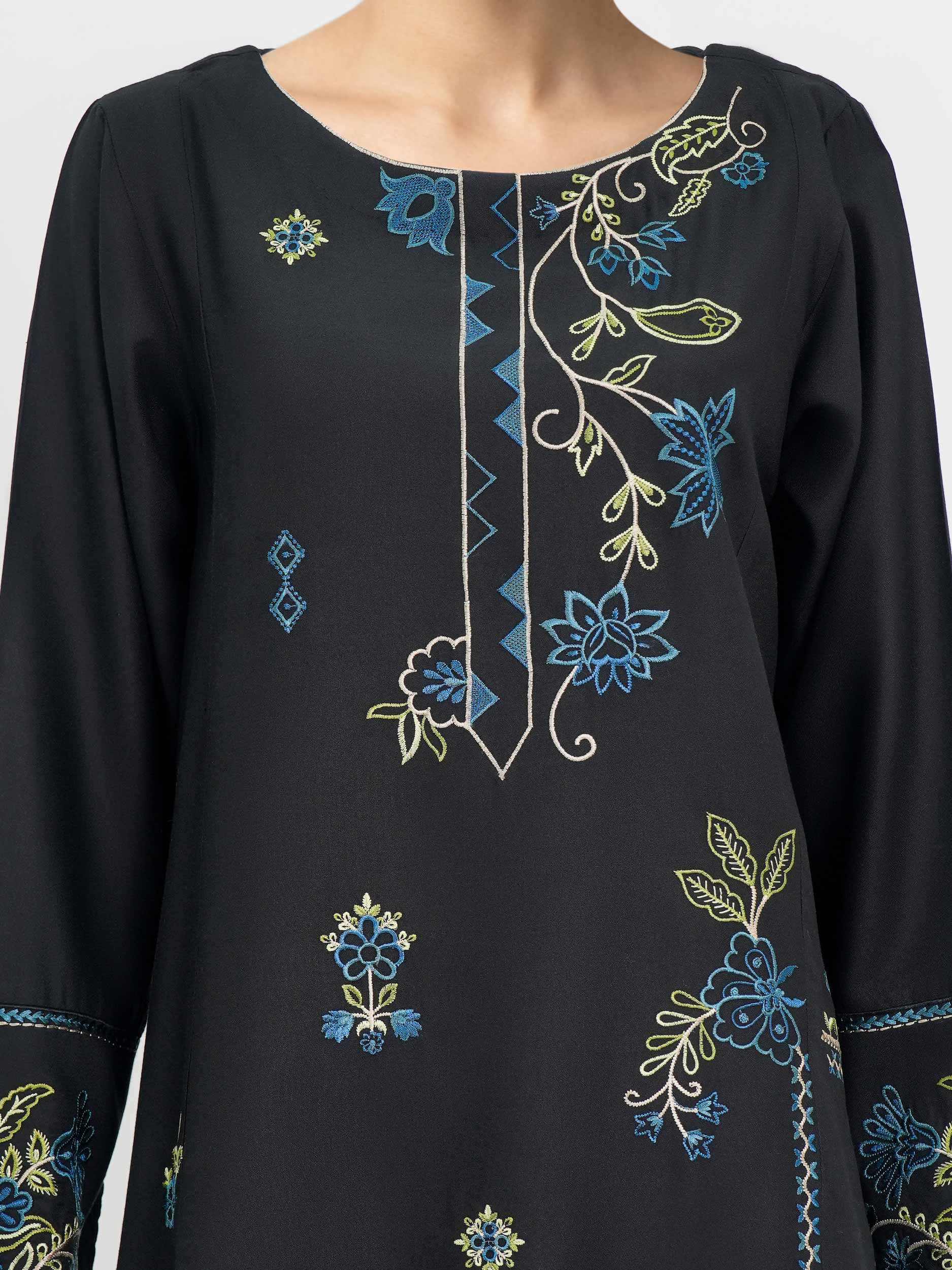 Crepe Kurti-Embroidered (Pret) - Image 3