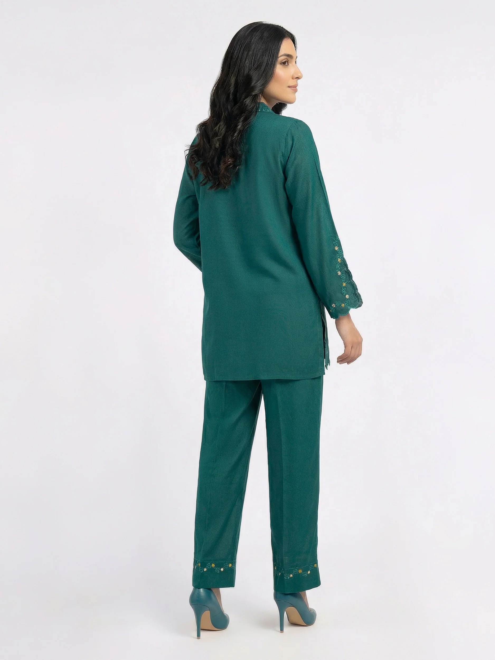Karandi Co-ord set- Embroidered - Image 2
