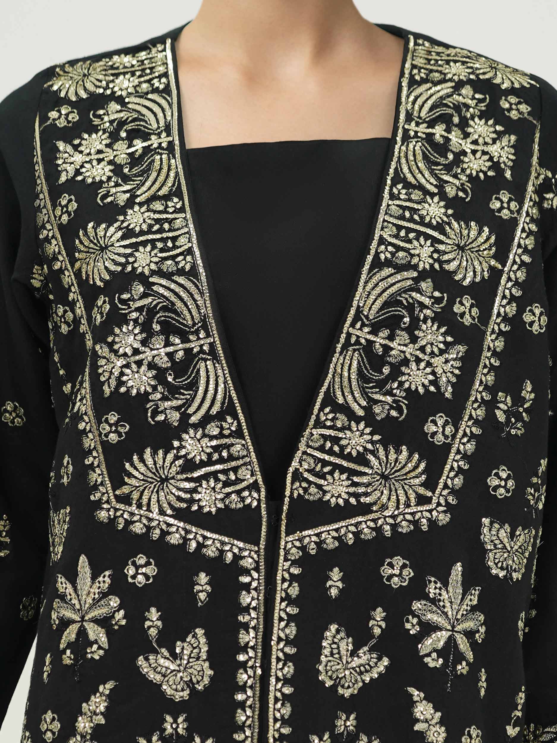 2 Piece Khaddi Silk Suit-Embroidered (Pret) - Image 4