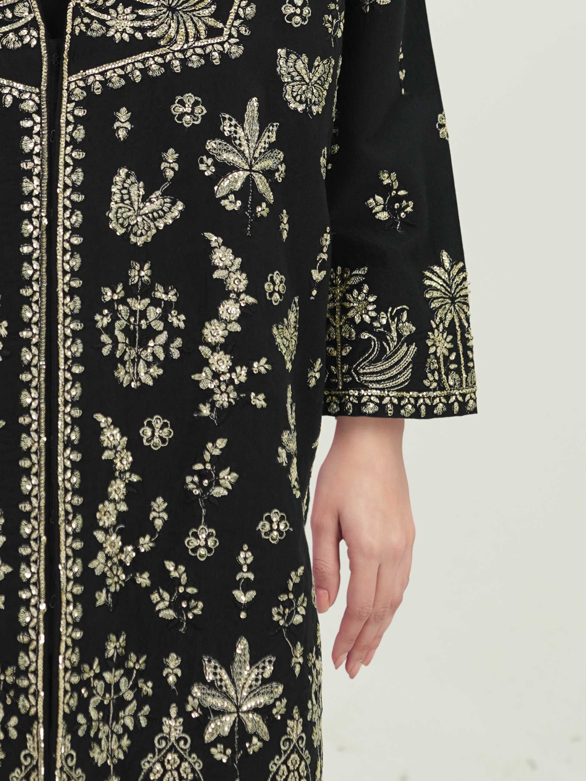 2 Piece Khaddi Silk Suit-Embroidered (Pret) - Image 5