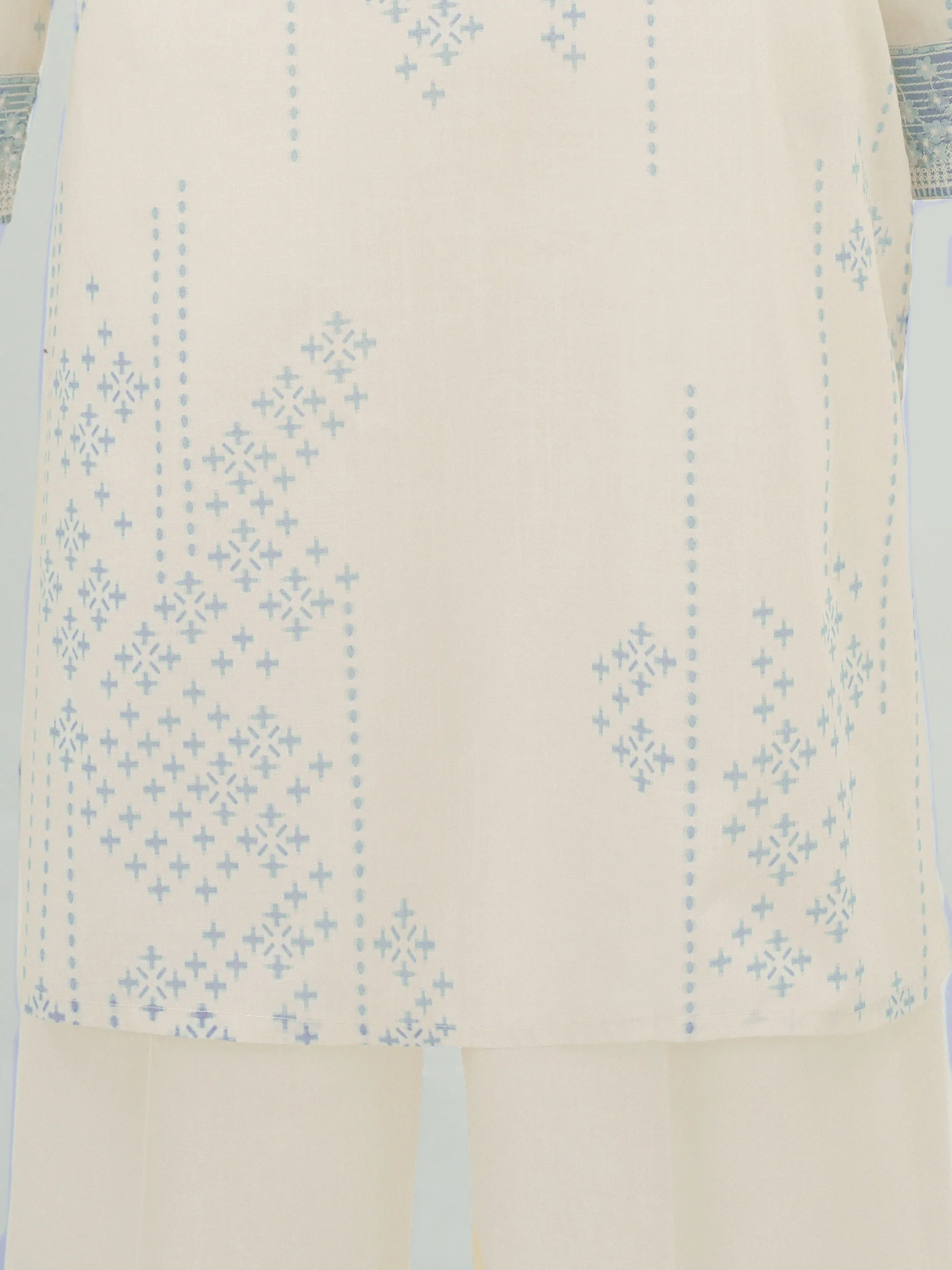 3 Piece Lawn Slub Suit- Embroidered (Pret) - Image 6