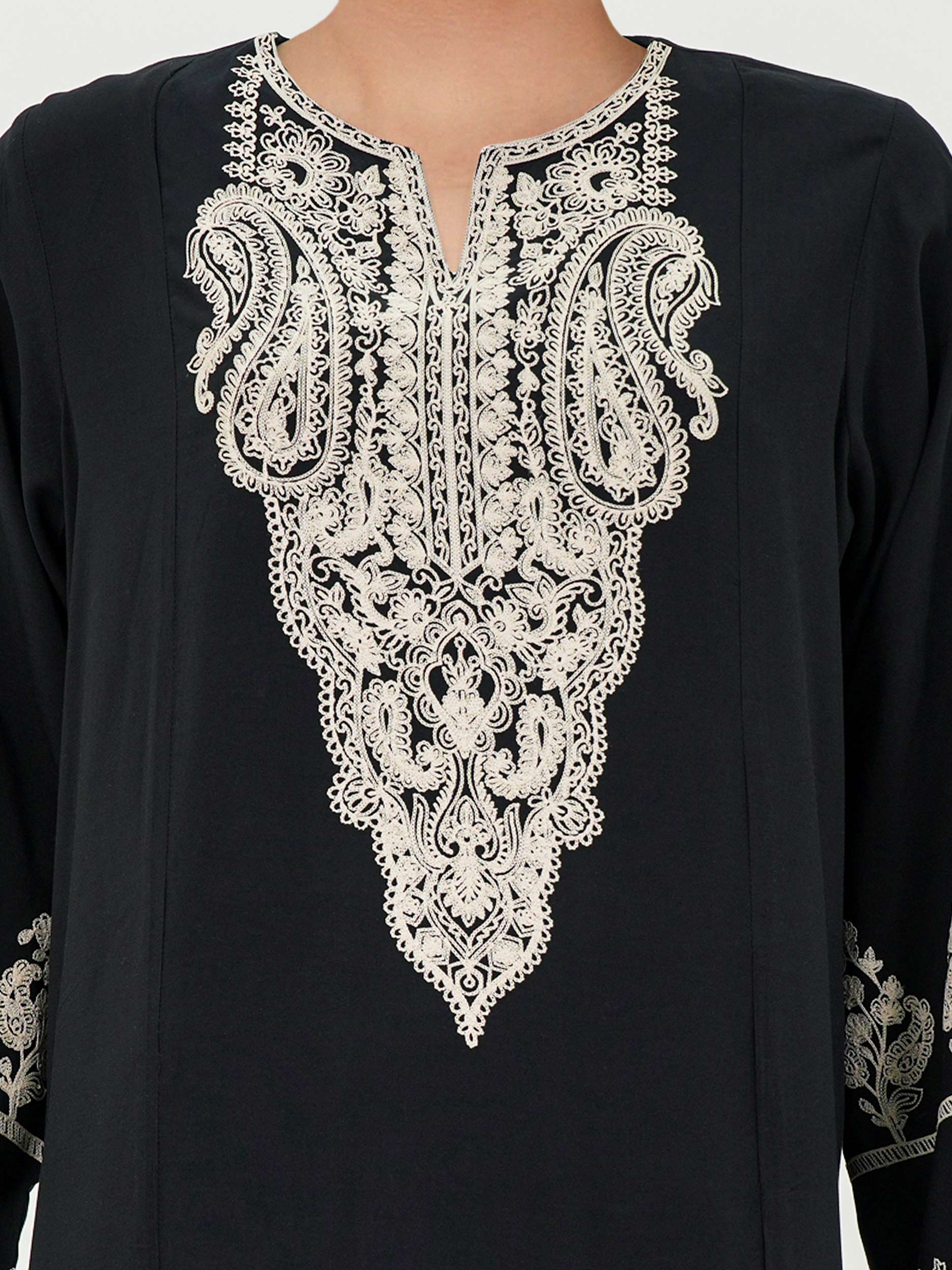 2 Piece Linen Suit- Embroidered (Pret) - Image 3