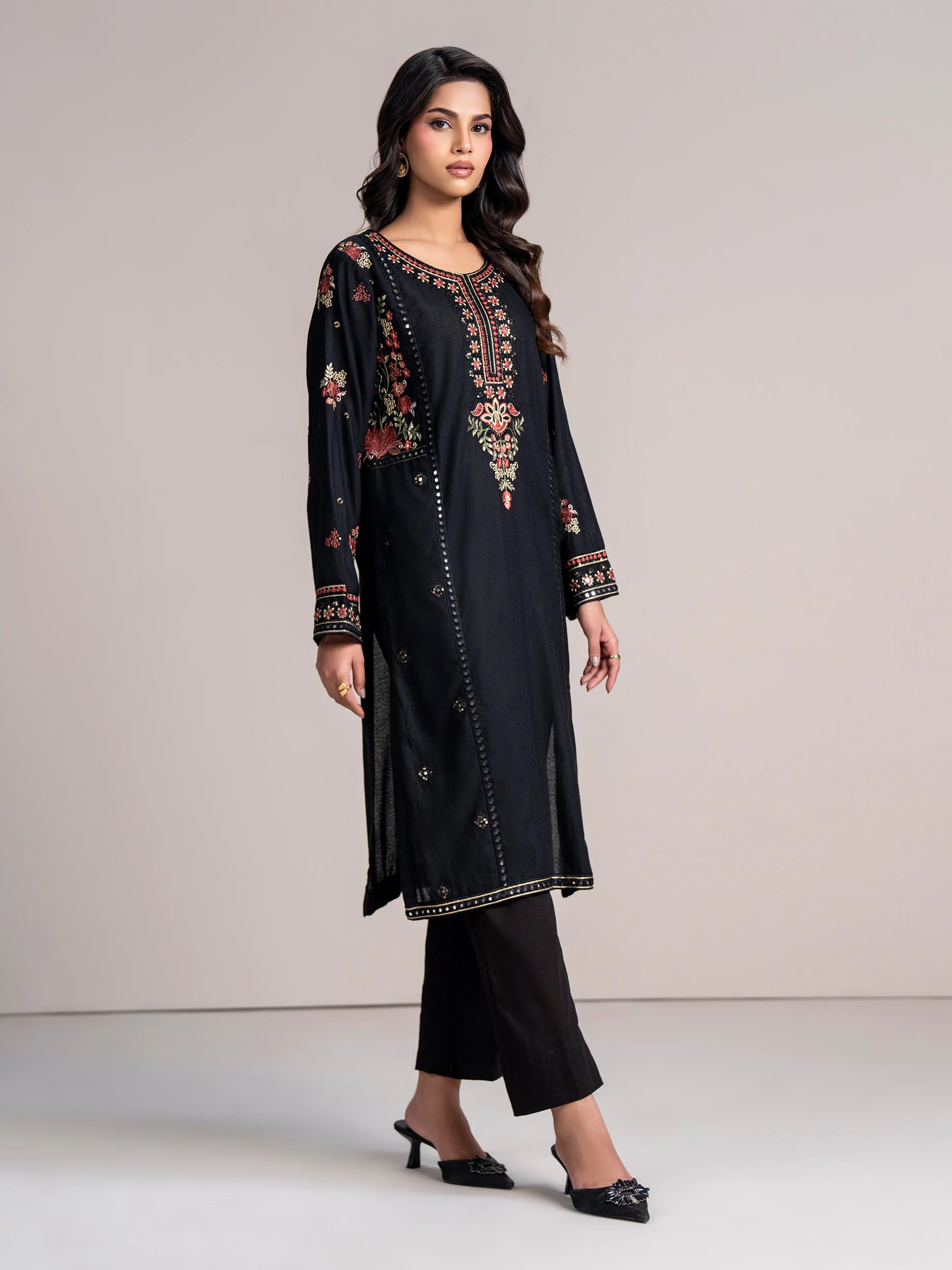 Karandi Shirt- Embroidered (Pret) - Image 2