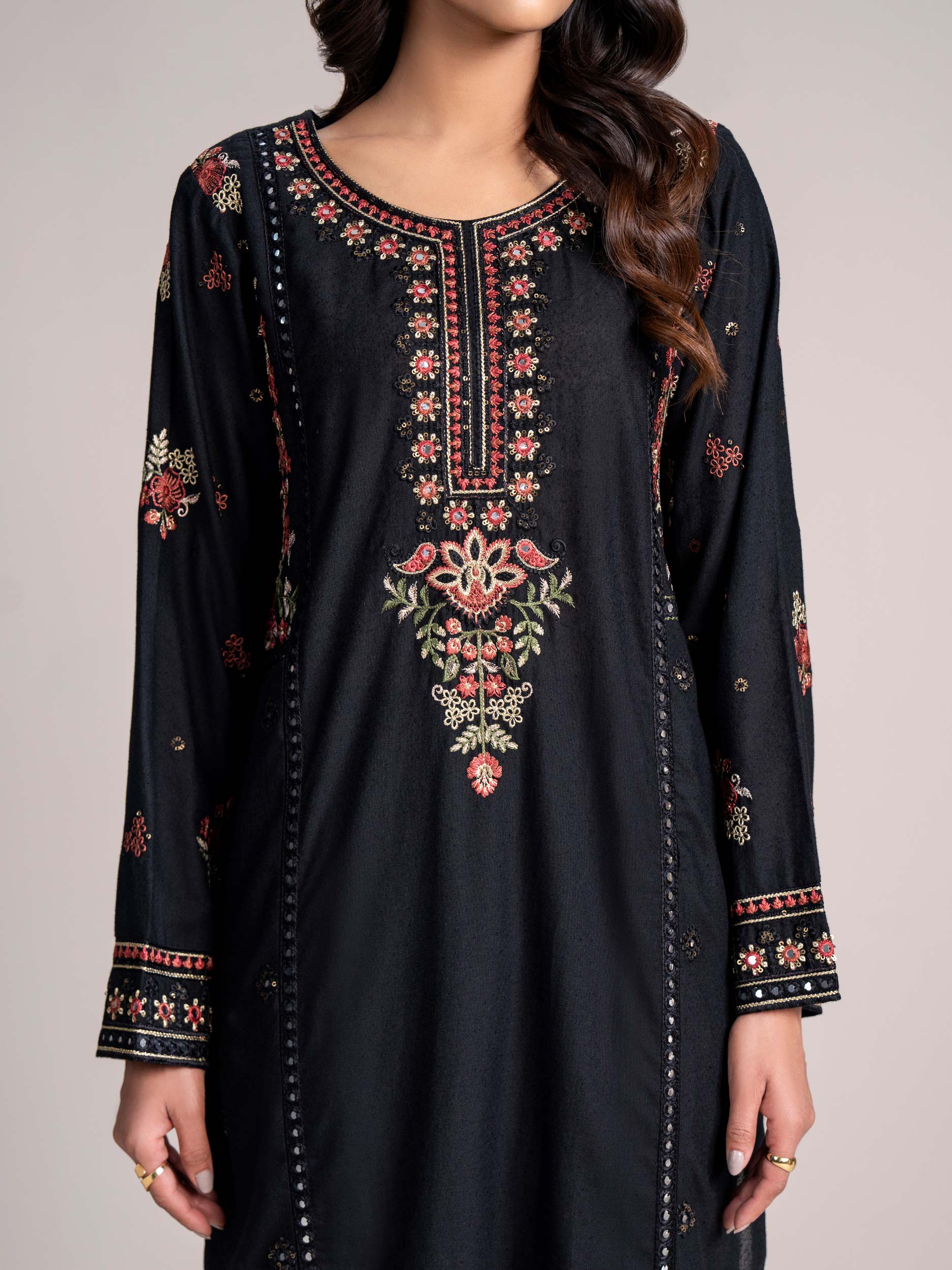 Karandi Shirt- Embroidered (Pret) - Image 6