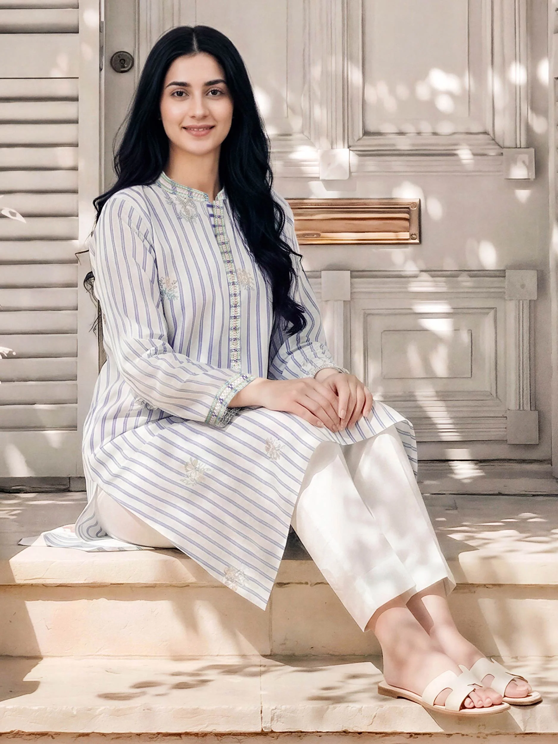 Yarn Dyed Shirt- Embroidered (Pret) - Image 4