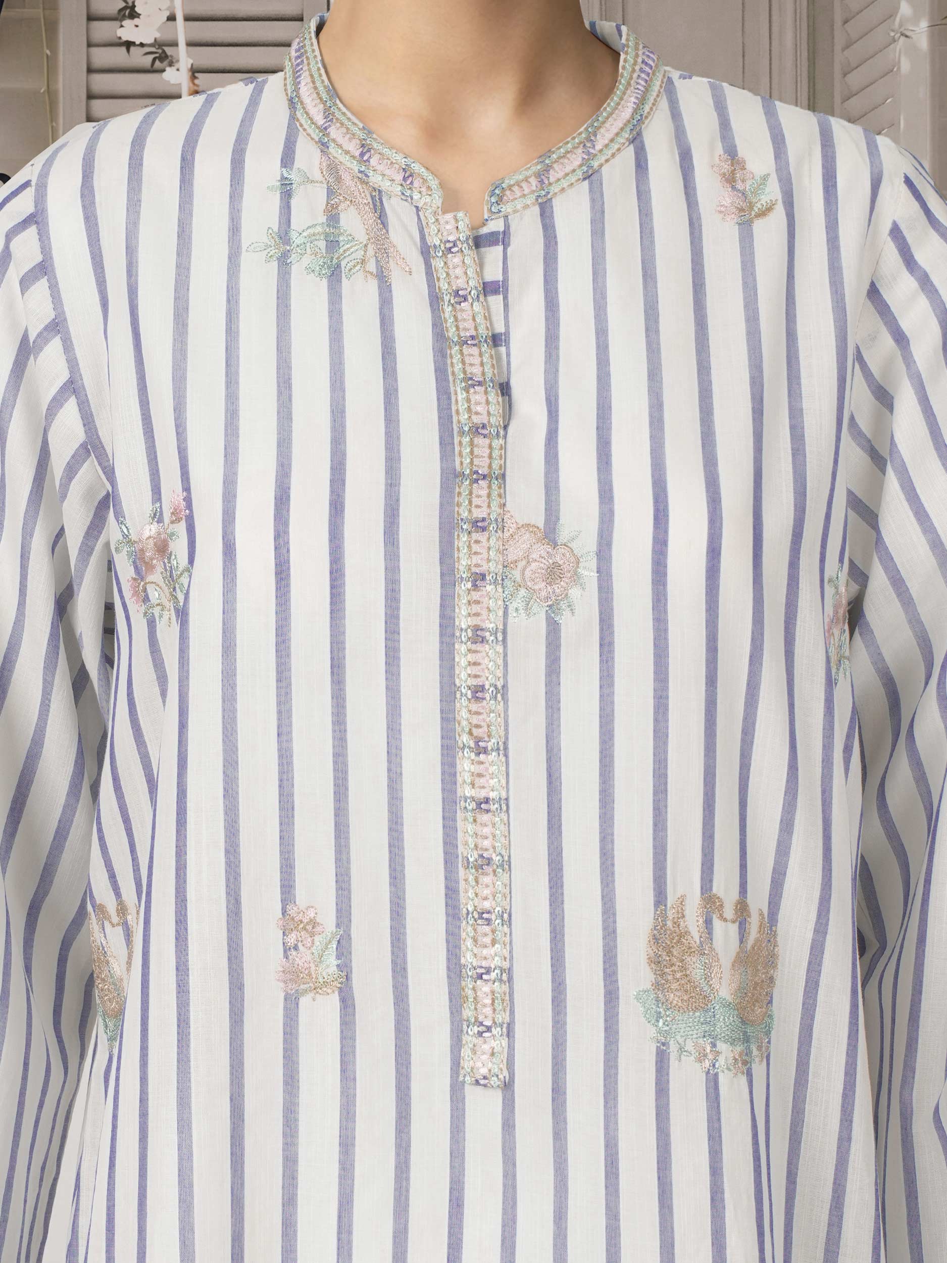 Yarn Dyed Shirt- Embroidered (Pret) - Image 5