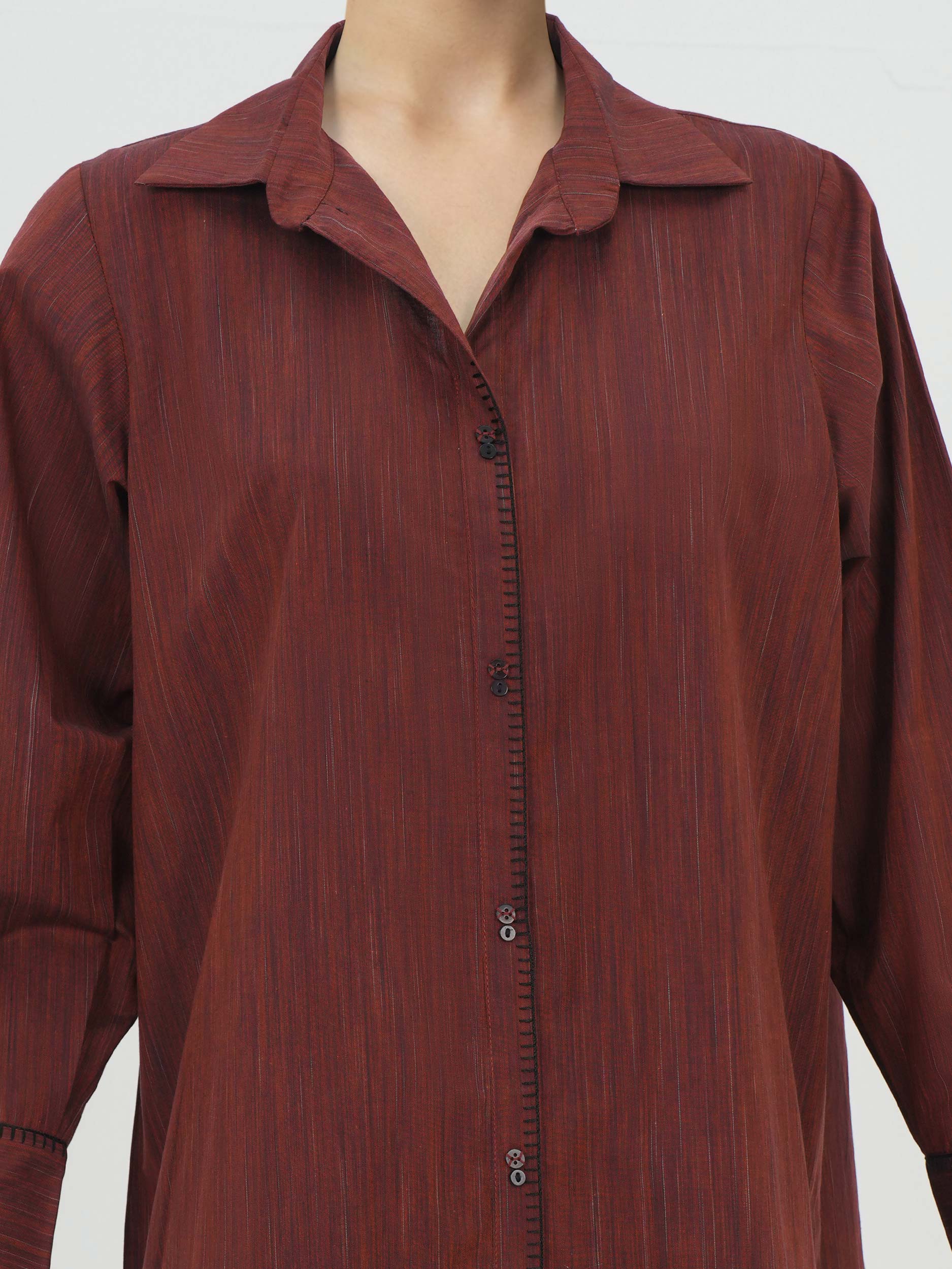 2 Piece Yarn Dyed Suit- Embroidered (Pret) - Image 4