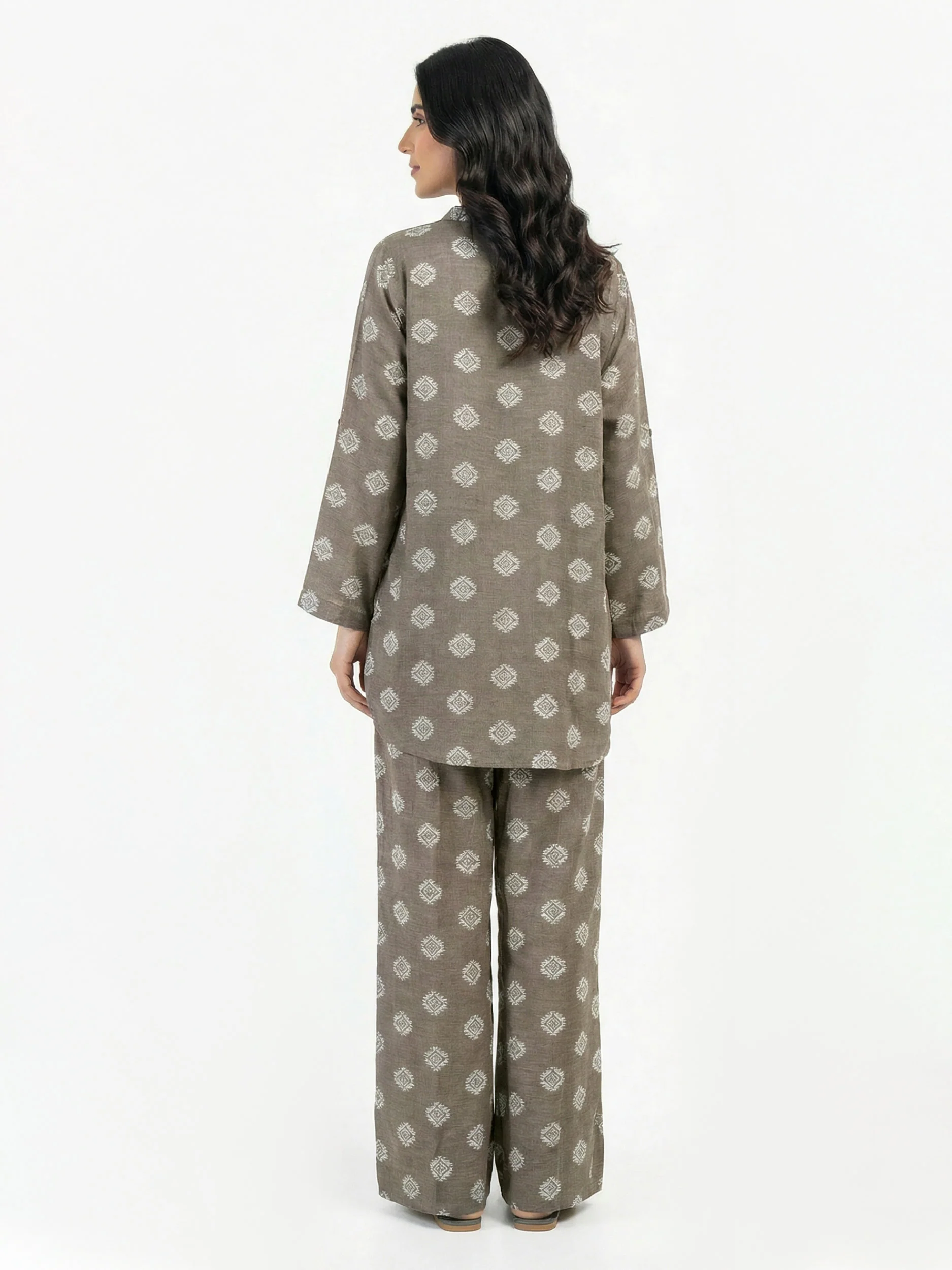 Self Jacquard Co-ord set - Image 2
