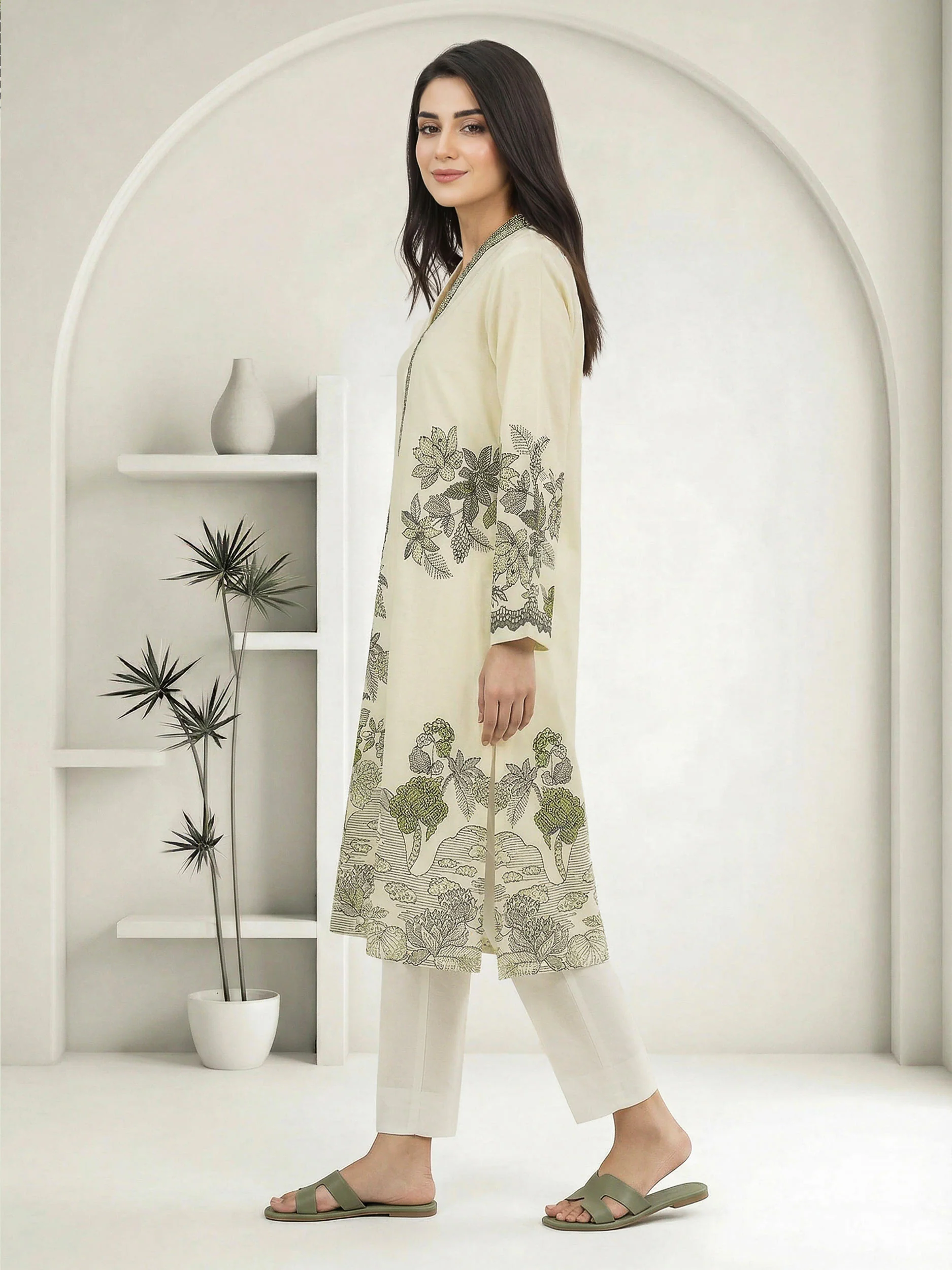 Lawn Slub Shirt (Pret) - Image 2