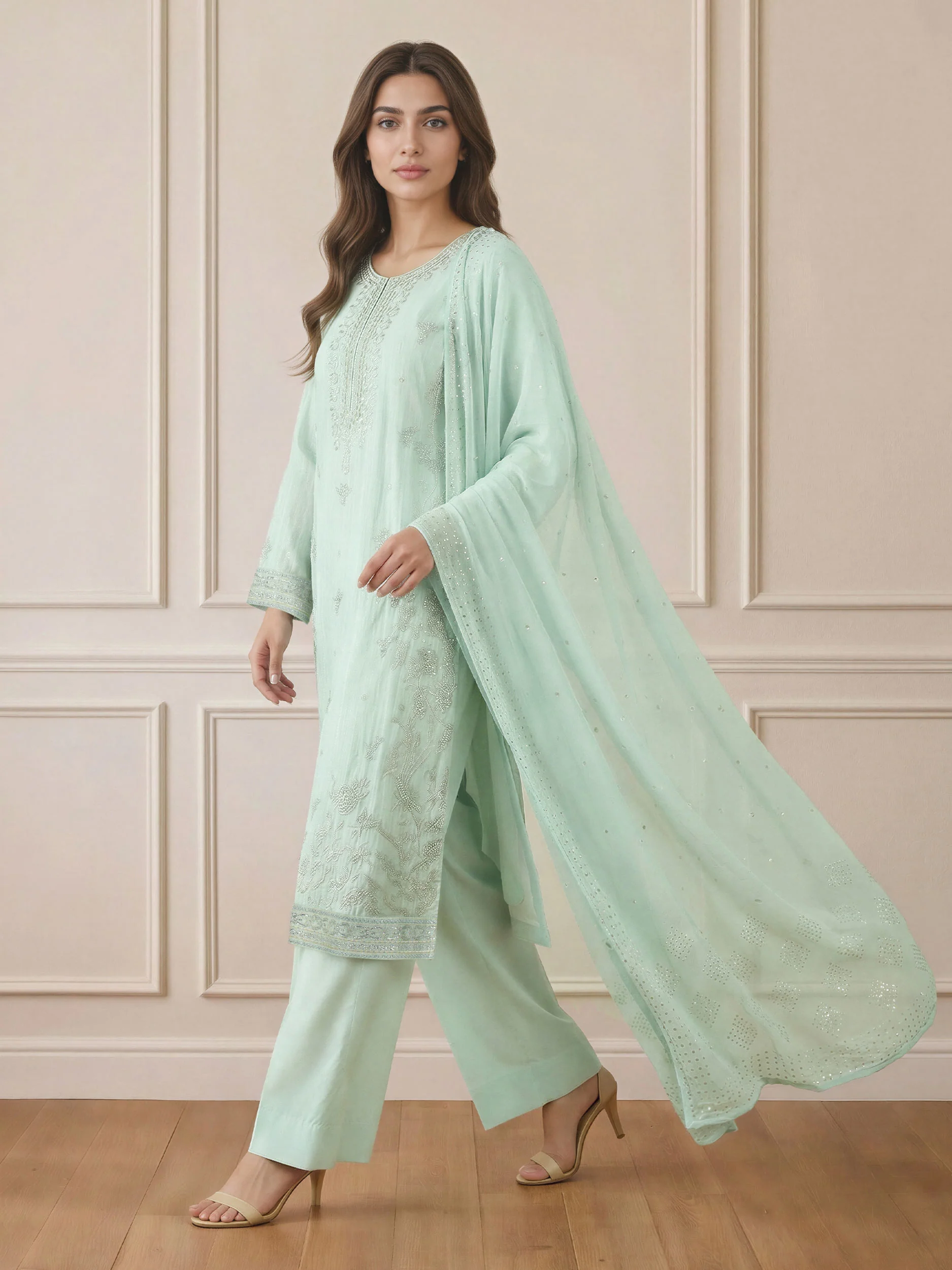 3 Piece Lawn Missouri Suit- Embroidered (Pret) - Image 2