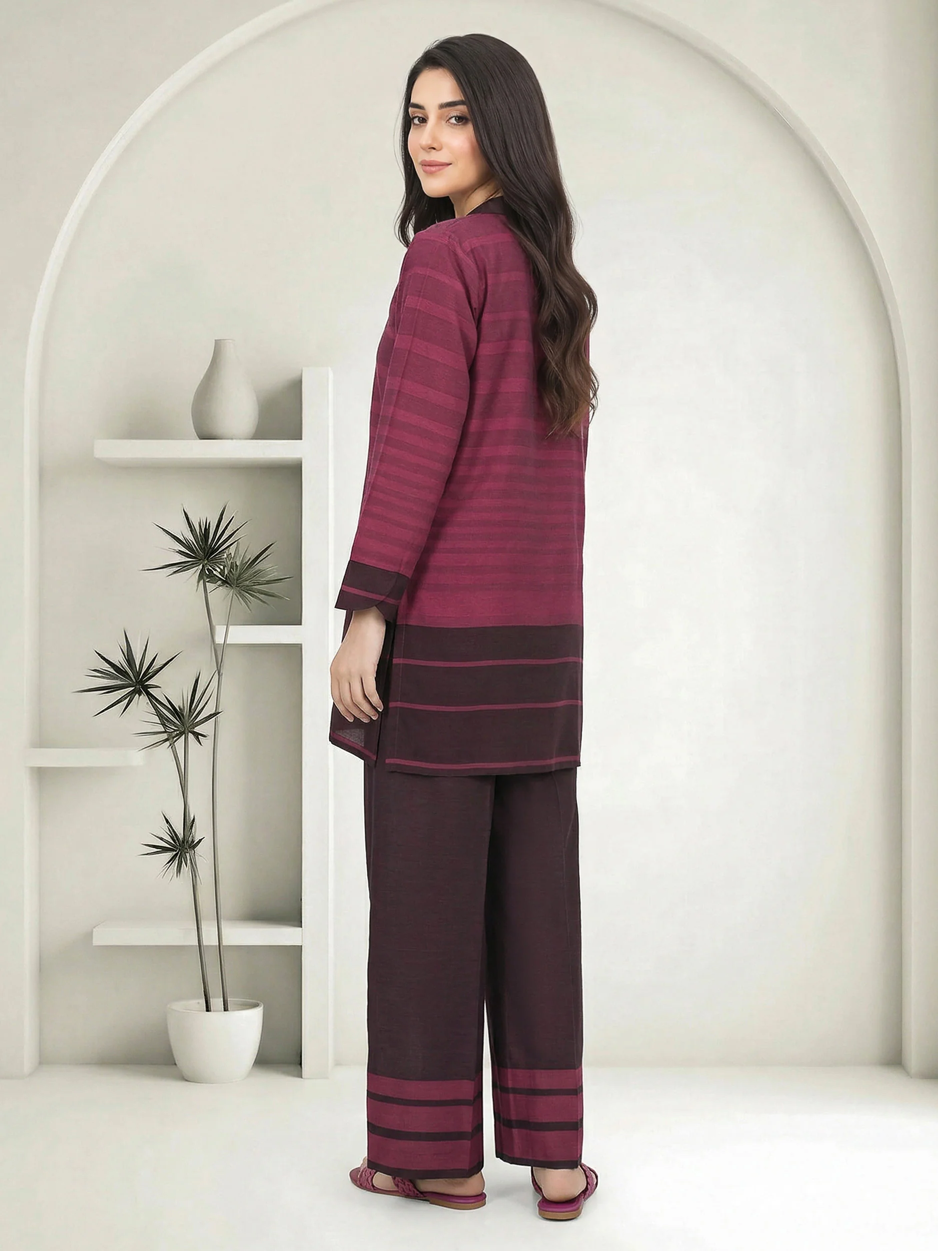 2 Piece Viscose Filament Suit (Pret) - Image 3