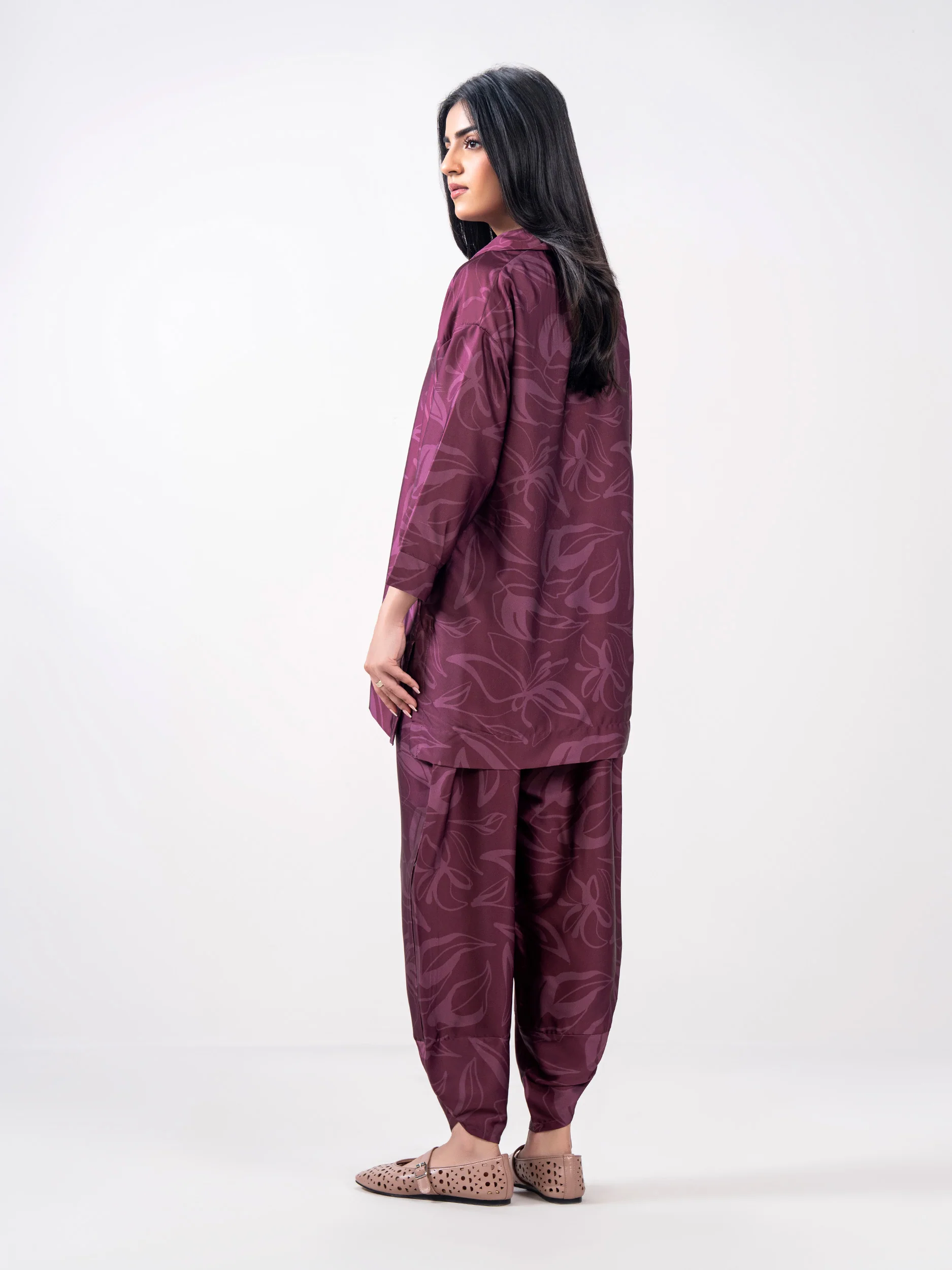 2 Piece Silk Suit (Pret) - Image 3