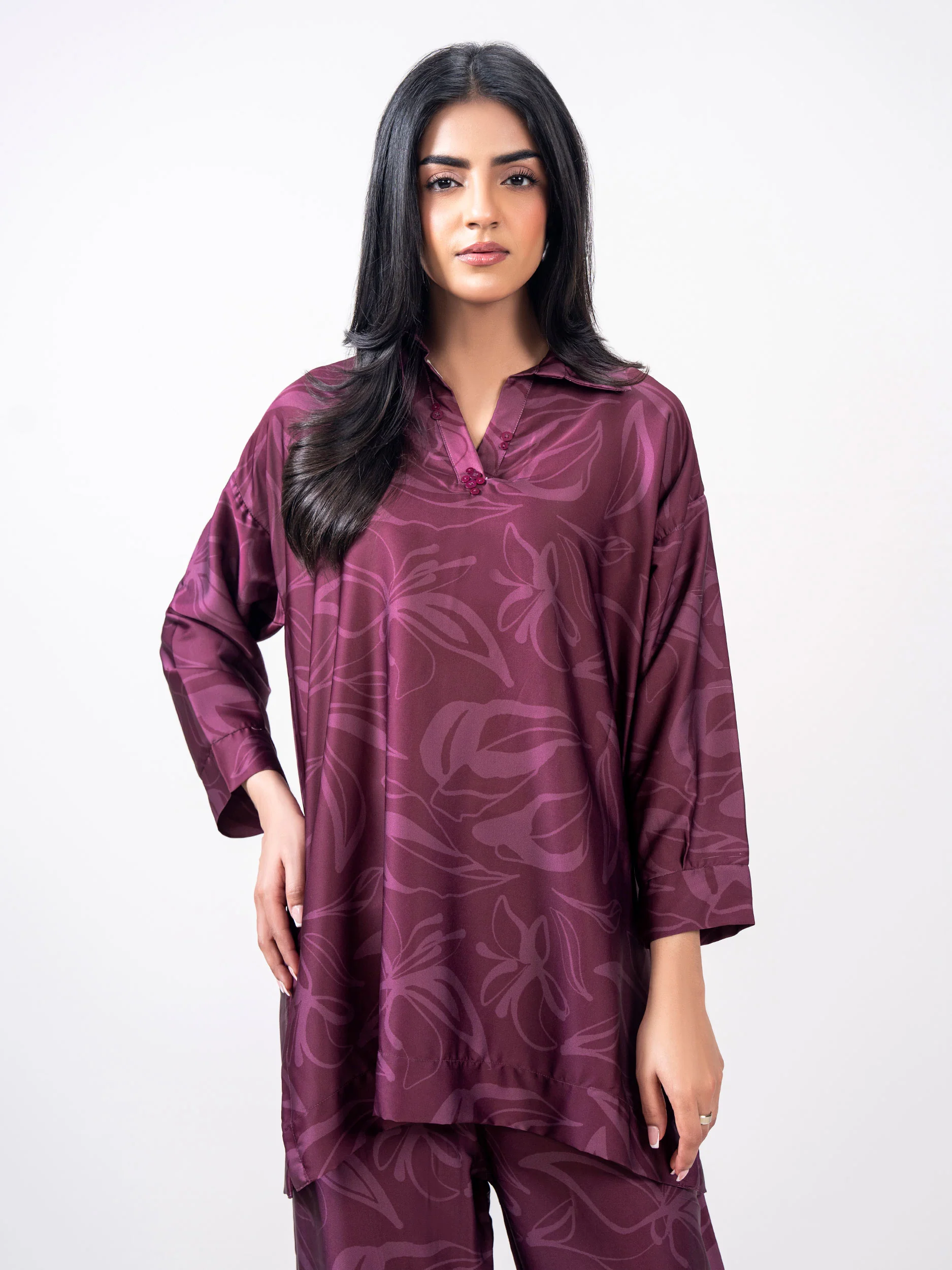 2 Piece Silk Suit (Pret) - Image 4