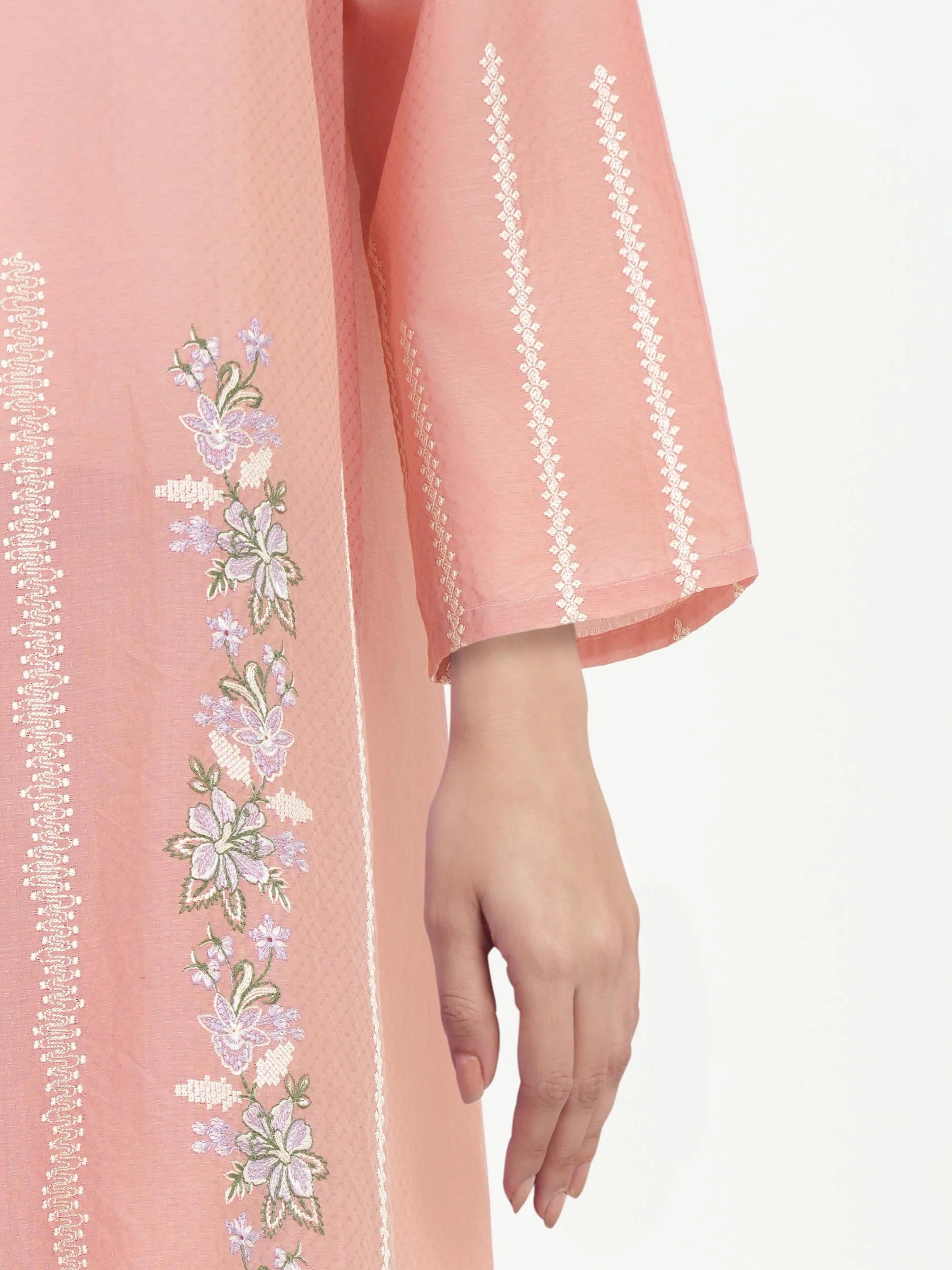 3 Piece Dobby Suit- Embroidered (Pret) - Image 5