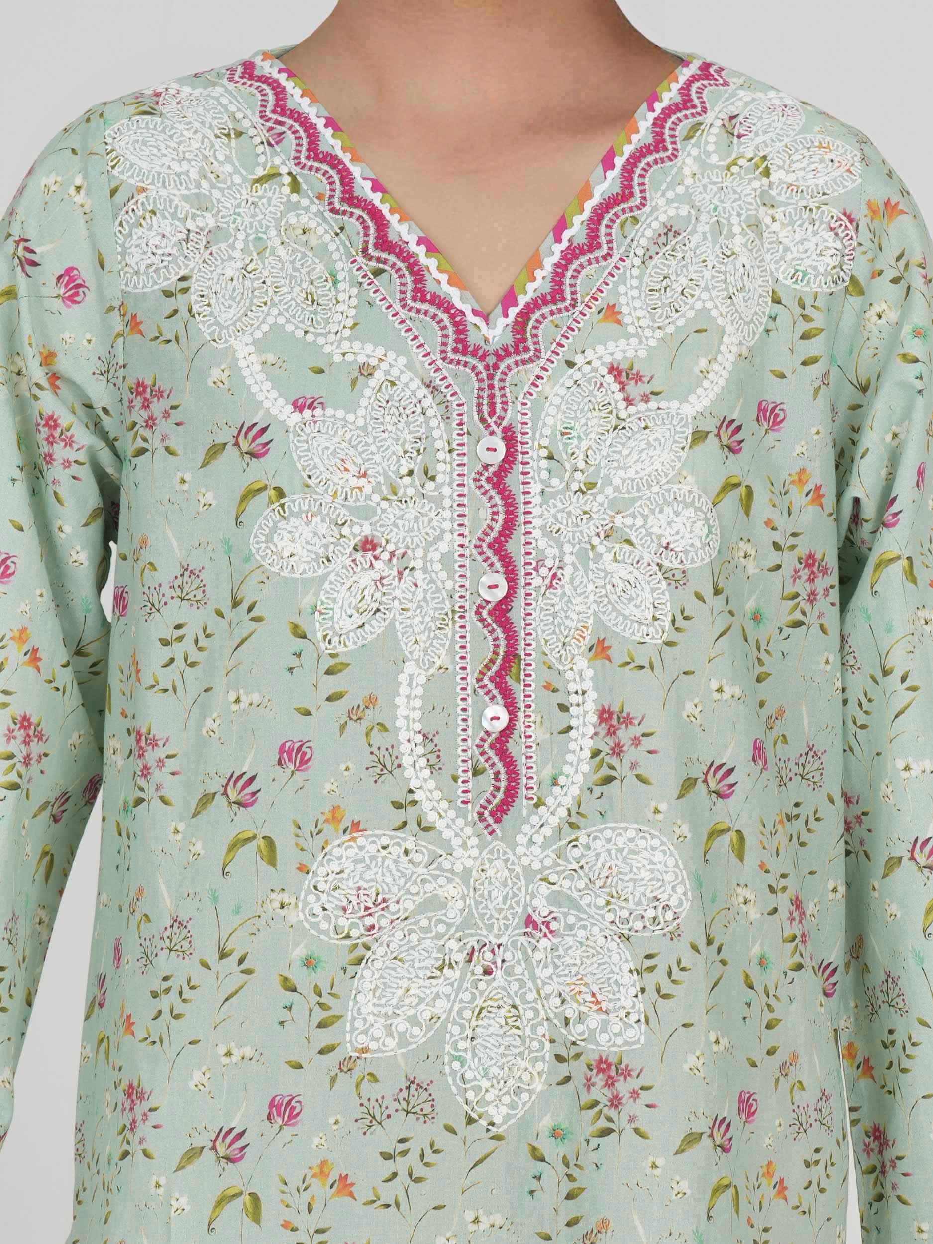 Cambric Shirt- Embroidered (Pret) - Image 4