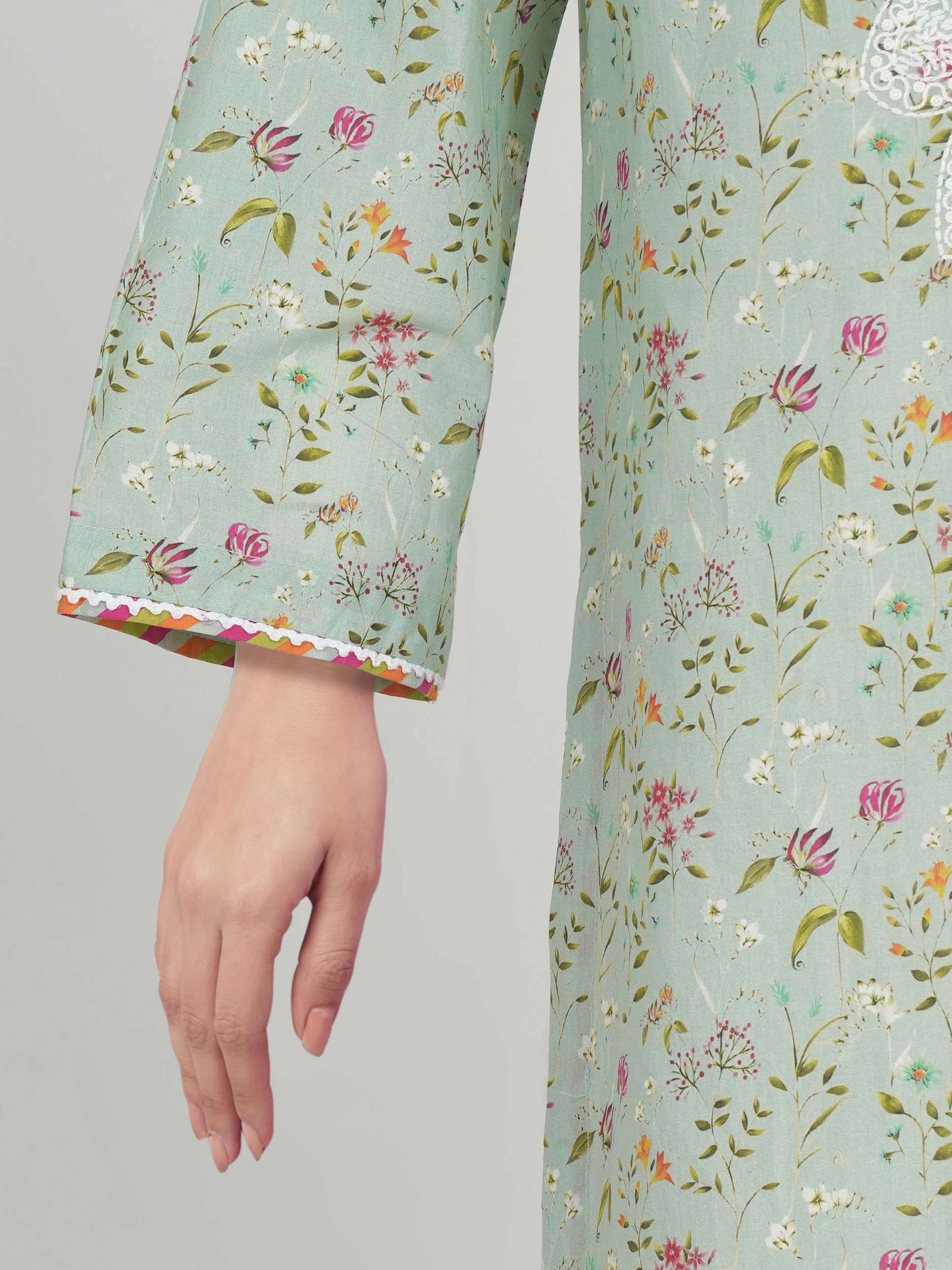 Cambric Shirt- Embroidered (Pret) - Image 5