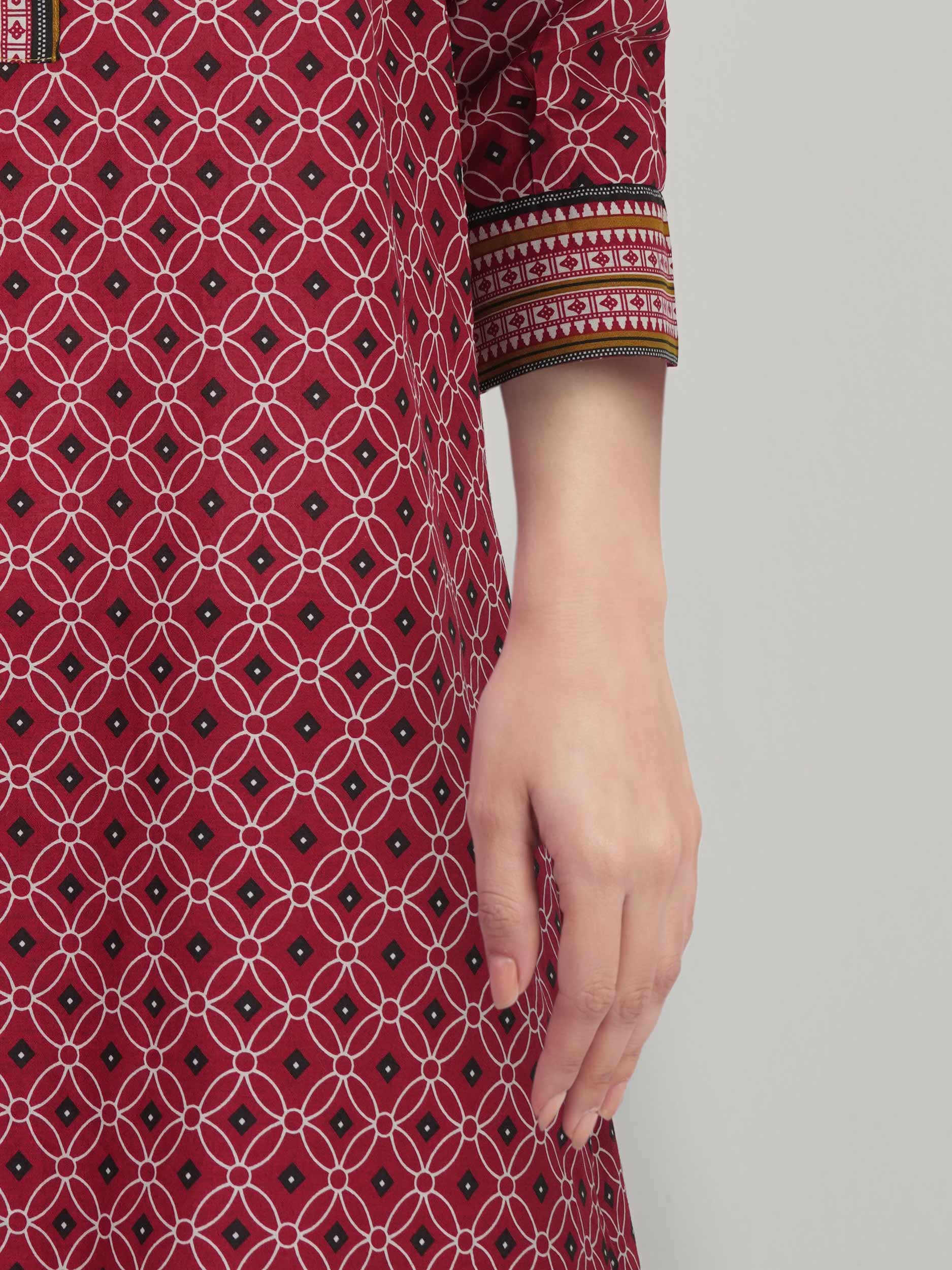 2 Piece Lawn Slub Suit (Pret) TROUSER ISSUE - Image 5
