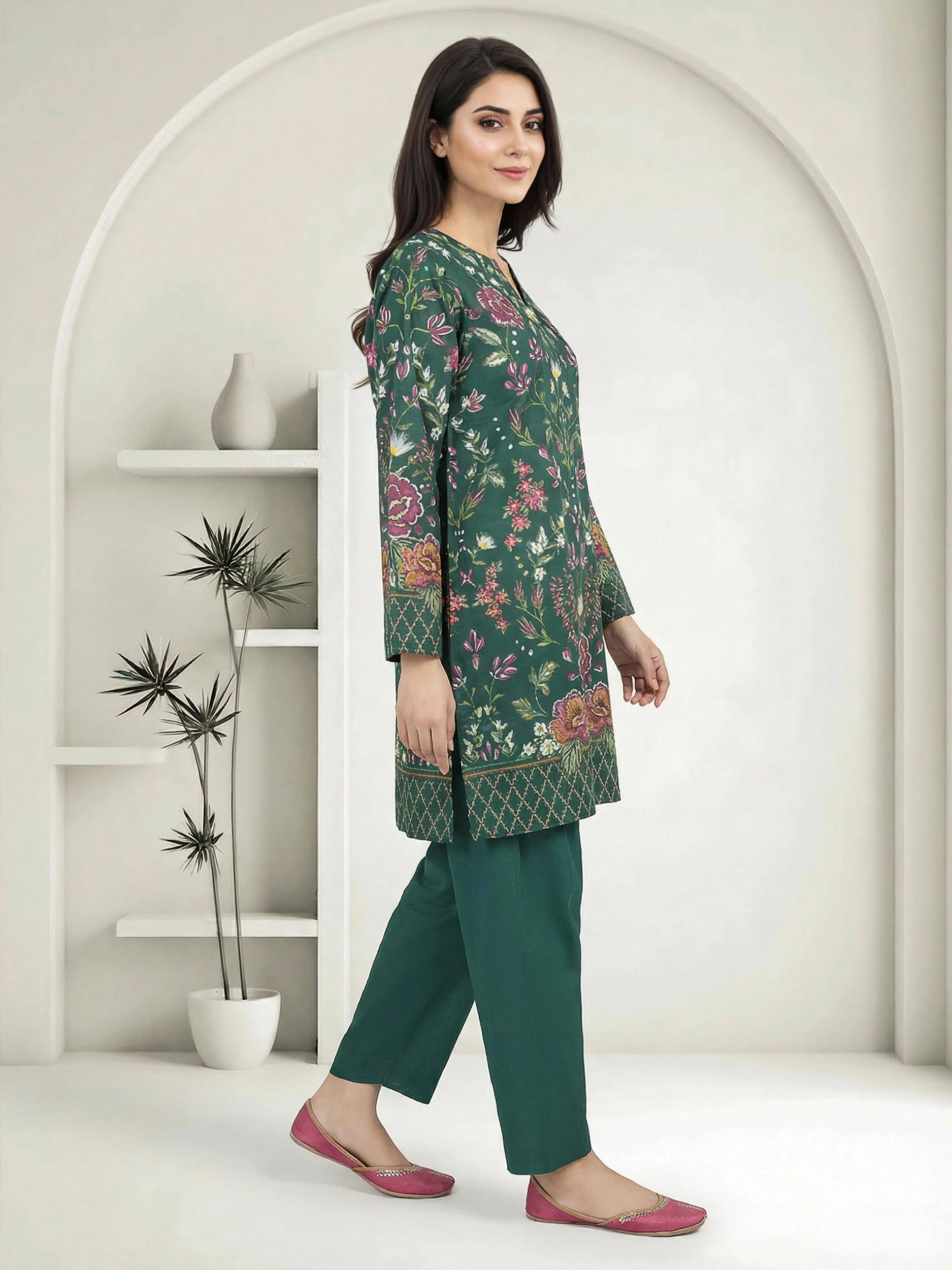2 Piece Lawn Suit (Pret) - Image 2