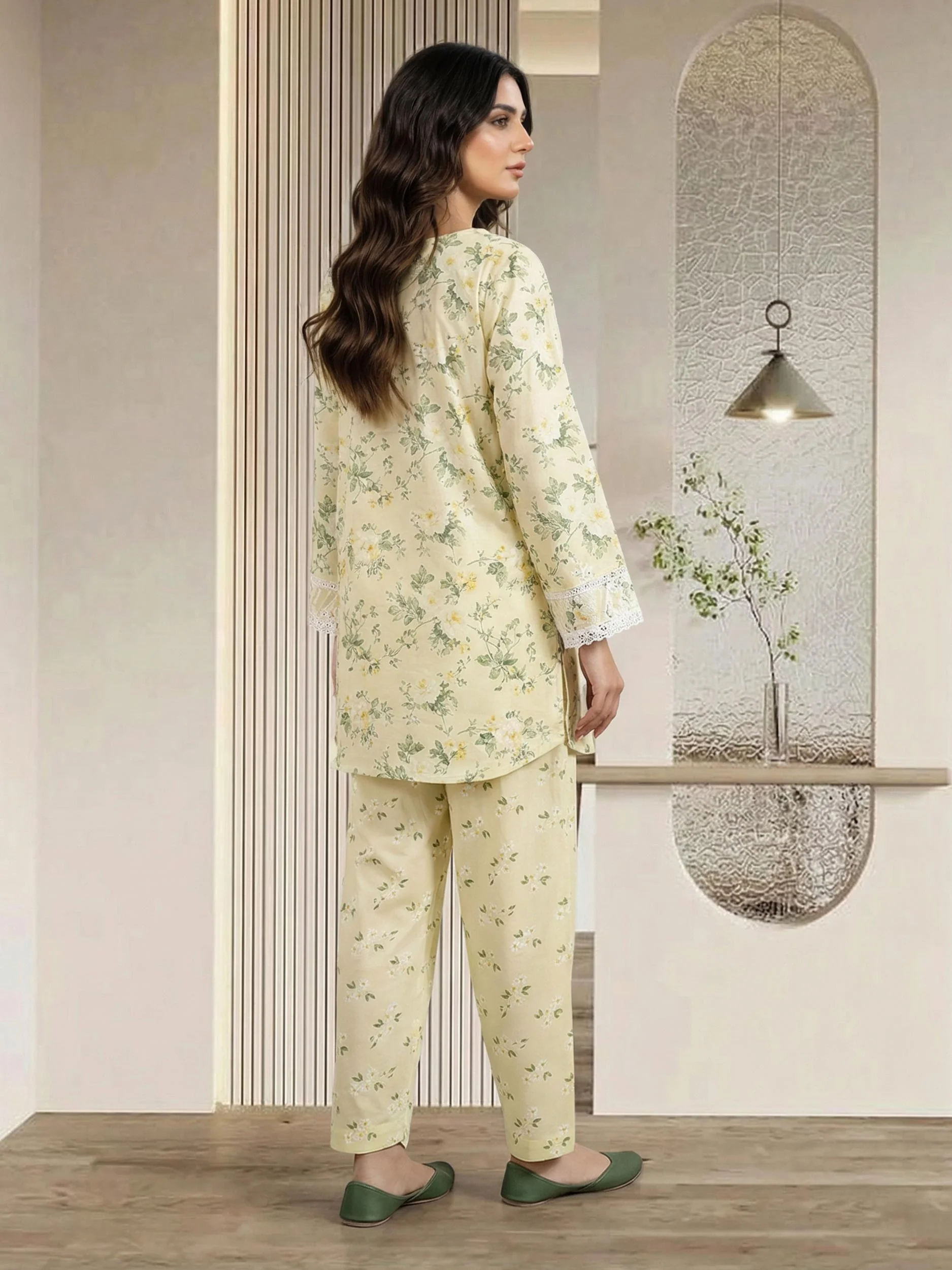 2 Piece Lawn Suit- Embroidered (Pret) - Image 3