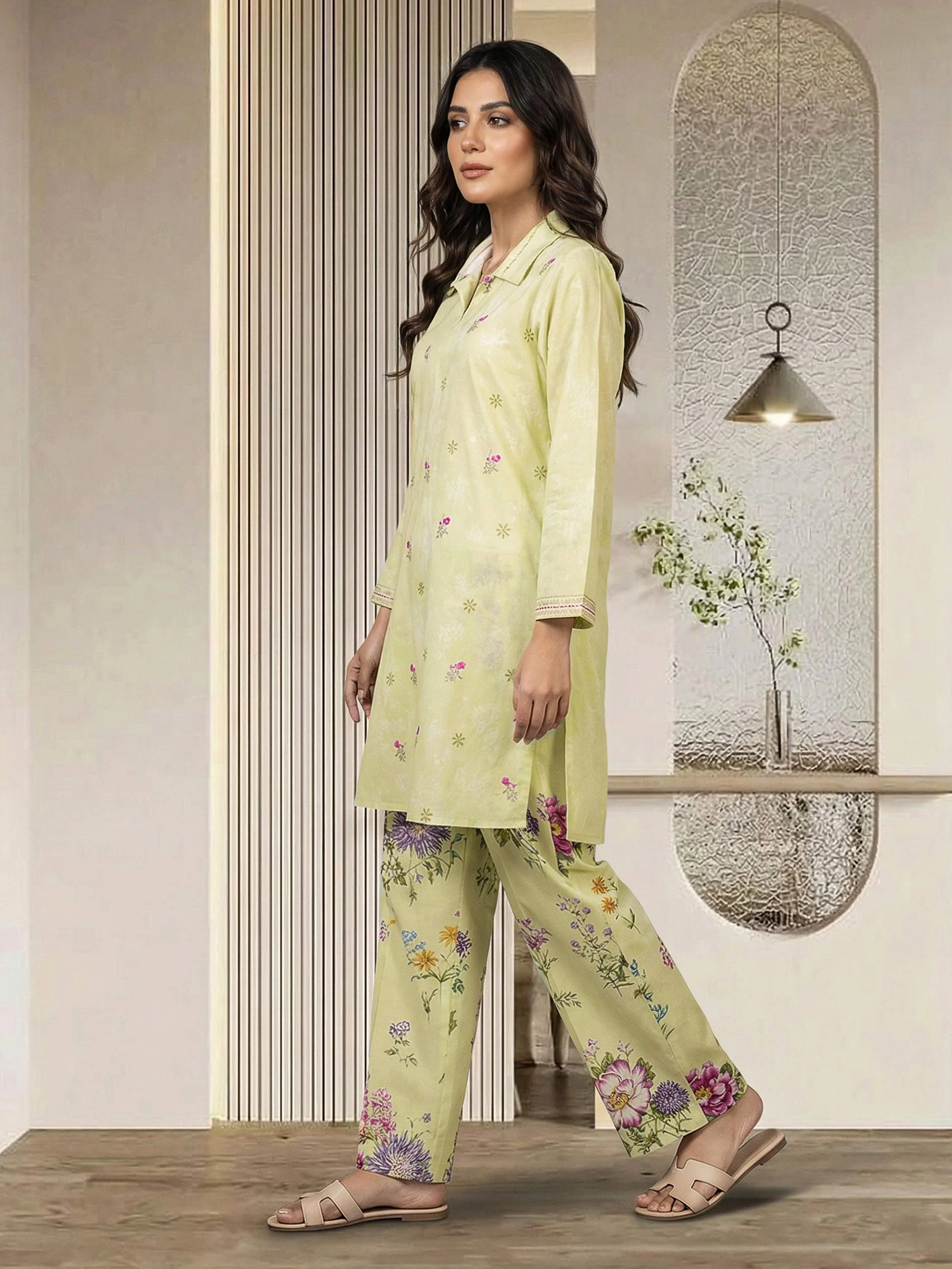 2 Piece Lawn Suit- Embroidered (Pret) - Image 2