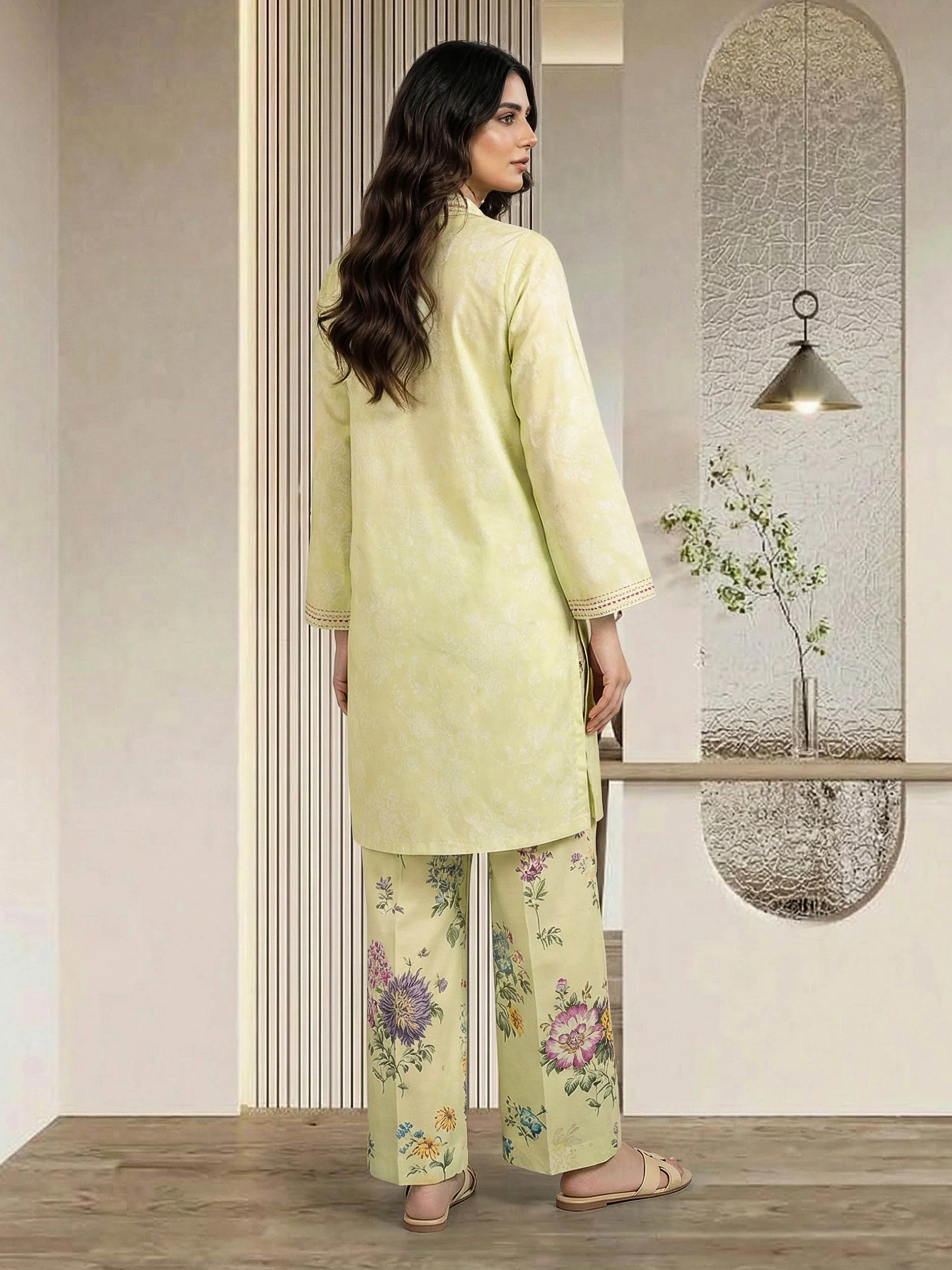 2 Piece Lawn Suit- Embroidered (Pret) - Image 3