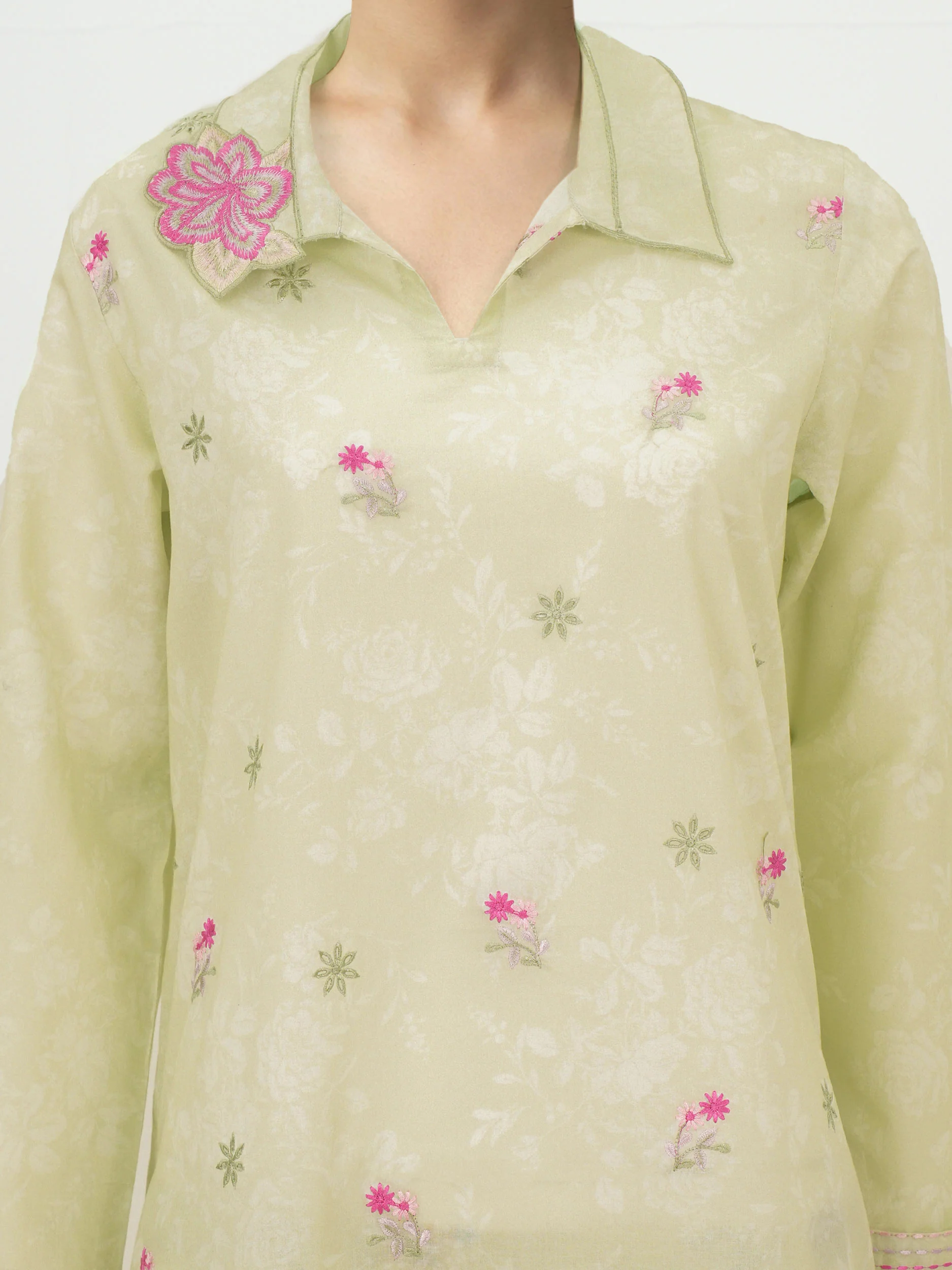 2 Piece Lawn Suit- Embroidered (Pret) - Image 4